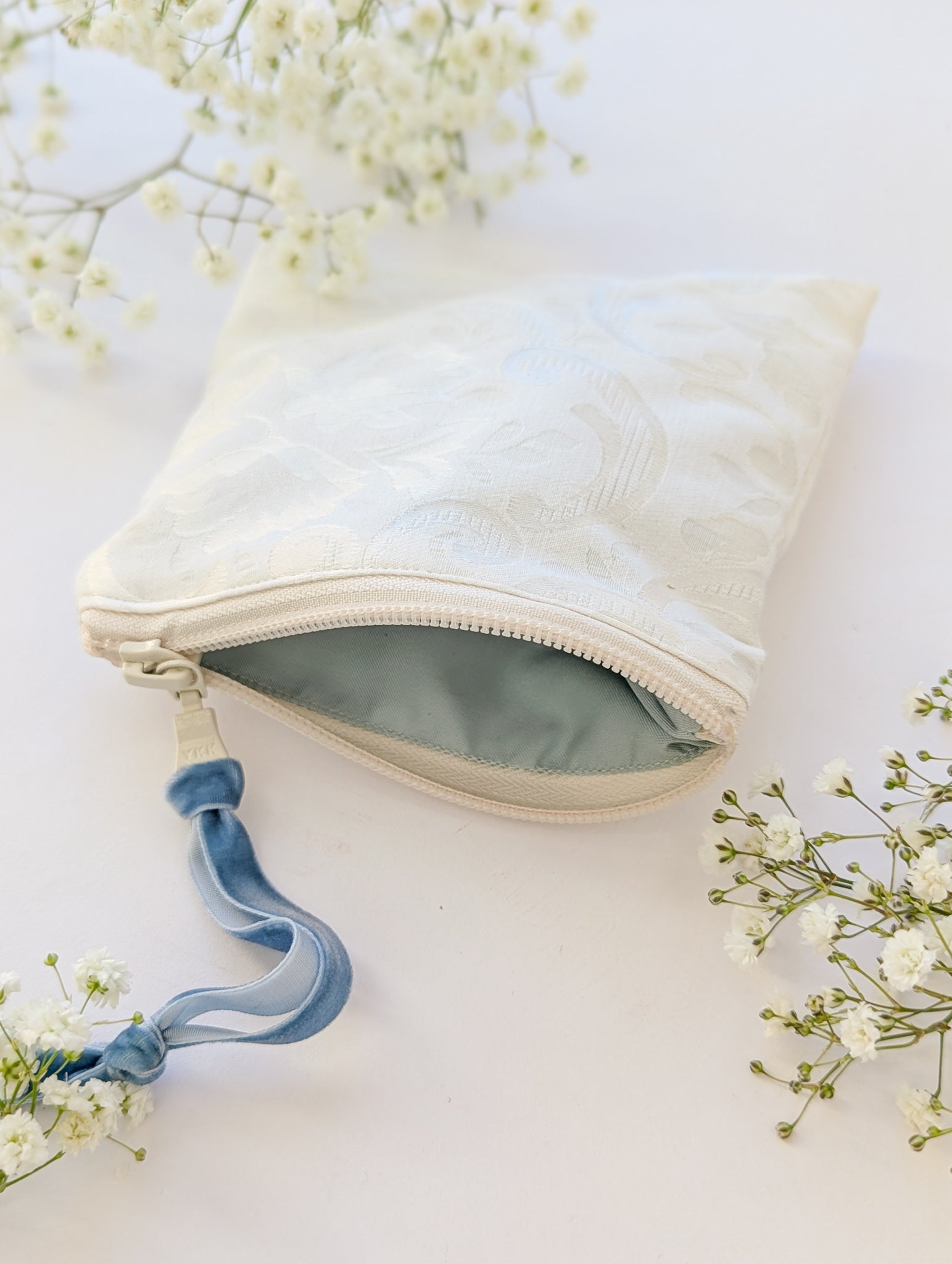 Something Blue Square Zip Pouch - My American Goods