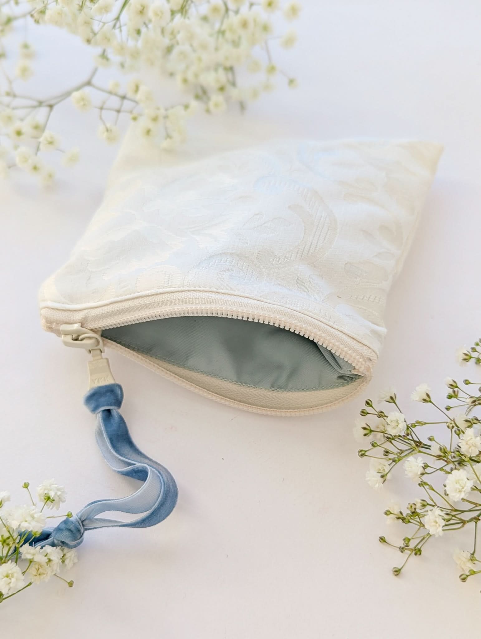 Ash & Rose bag Something Blue Square Zip Pouch