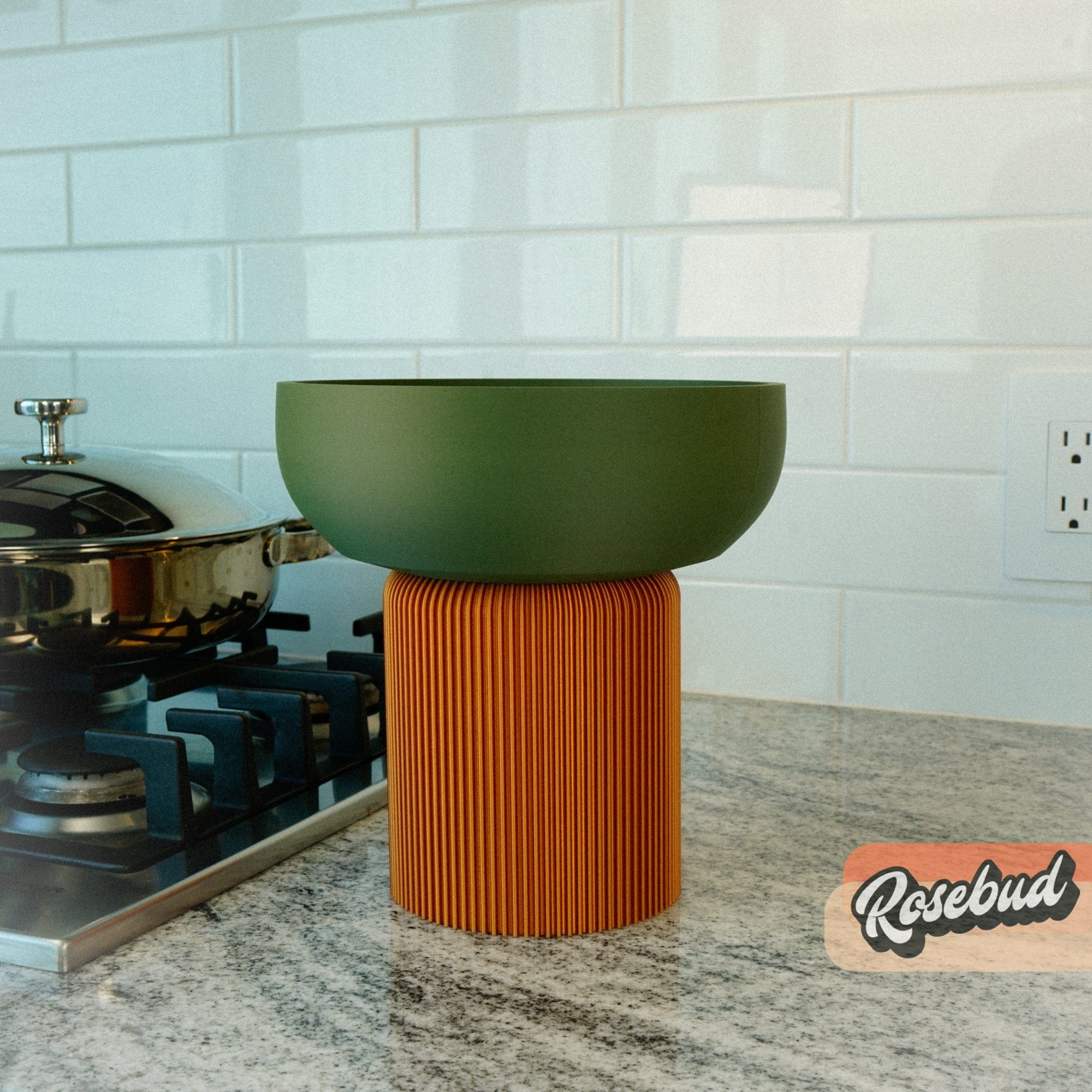 Modern Pedestal Plant Pot, Two-Piece - My American Goods