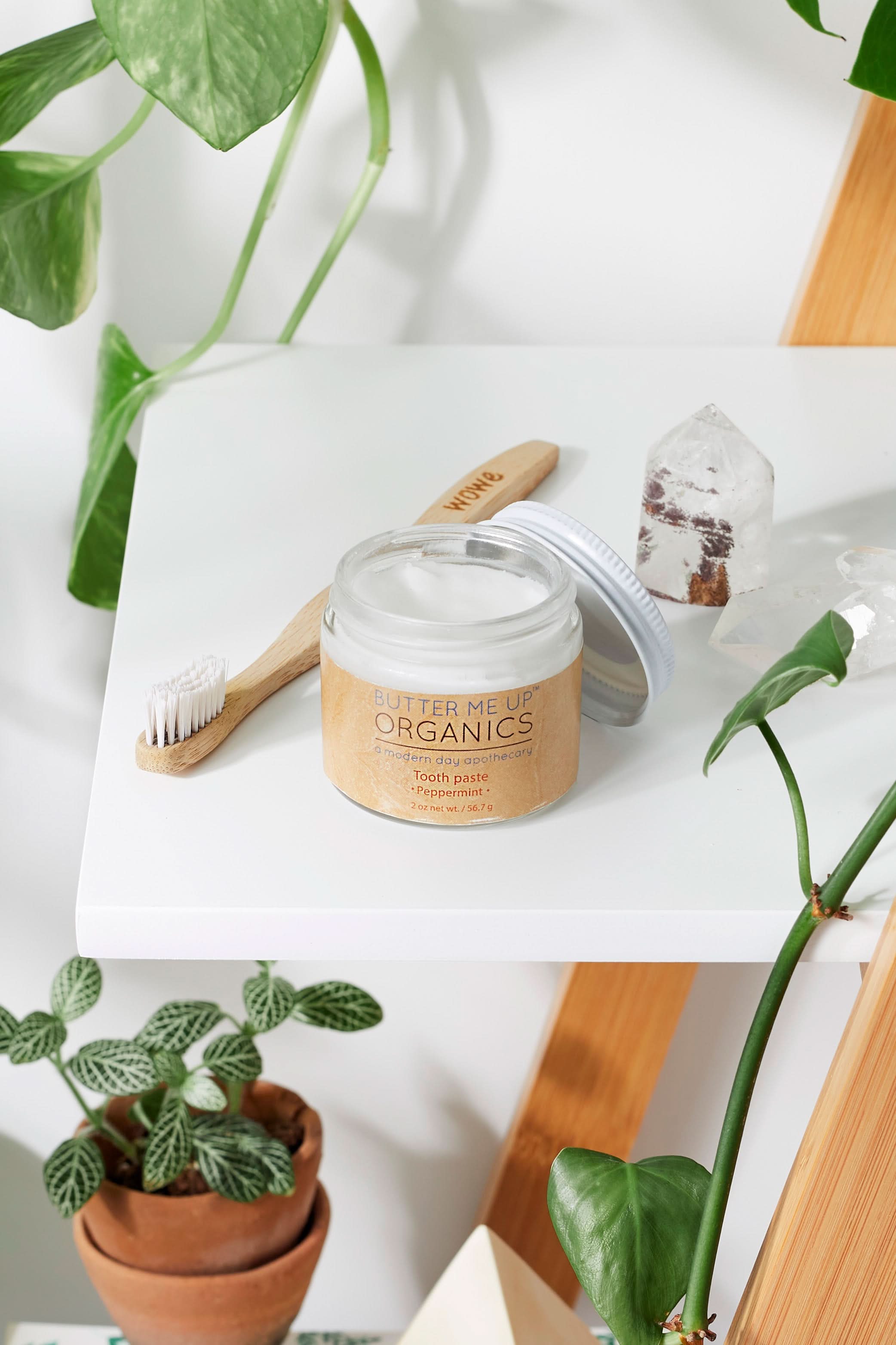 Butter Me Up Organics Teeth All Natural Organic Whitening Toothpaste / Remineralizing Toothpaste