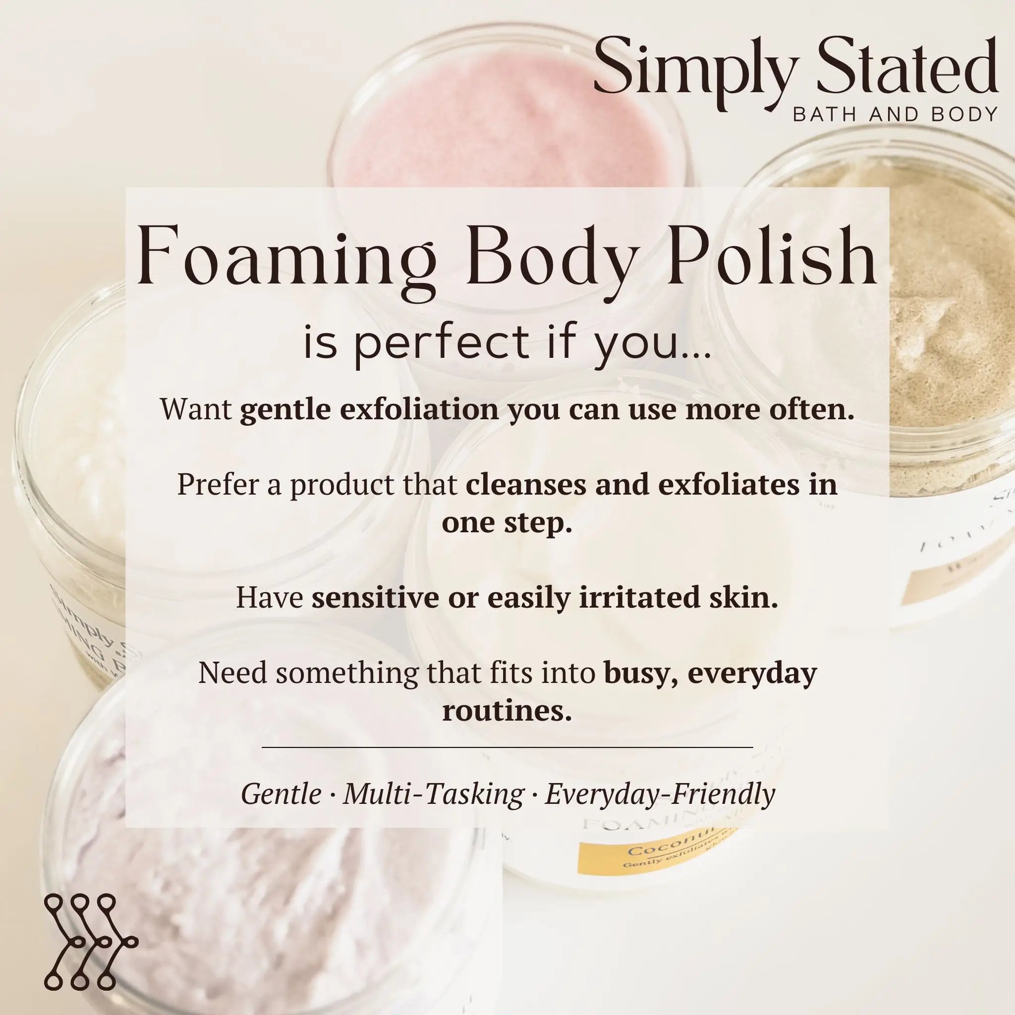 Simply Stated Creations Exfoliants Sea Salt + Orchid Foaming Body Polish