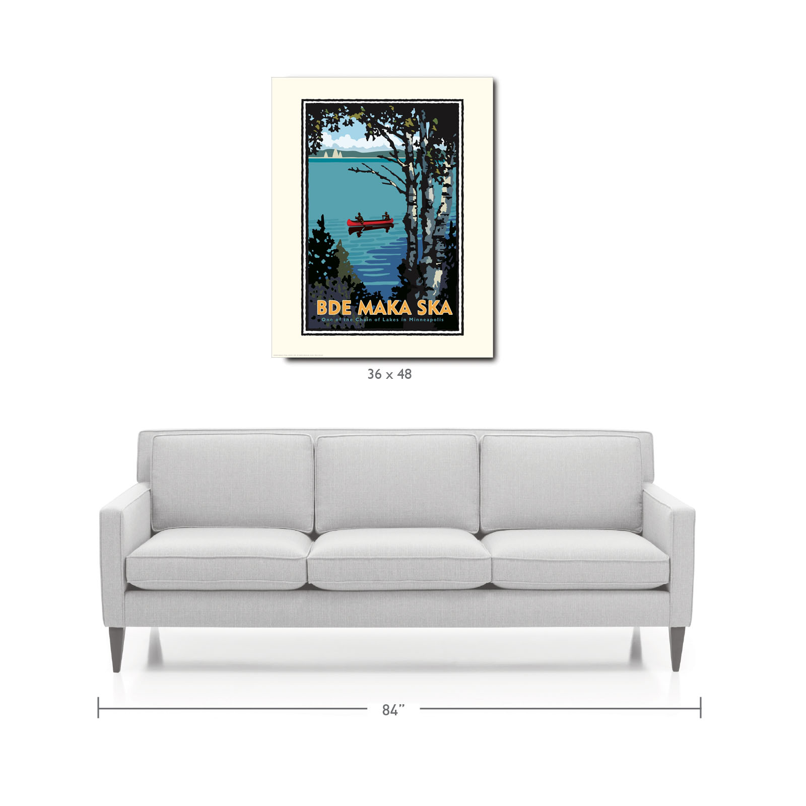Landmark MN | Bde Maka Ska Minneapolis Art Print - My American Goods