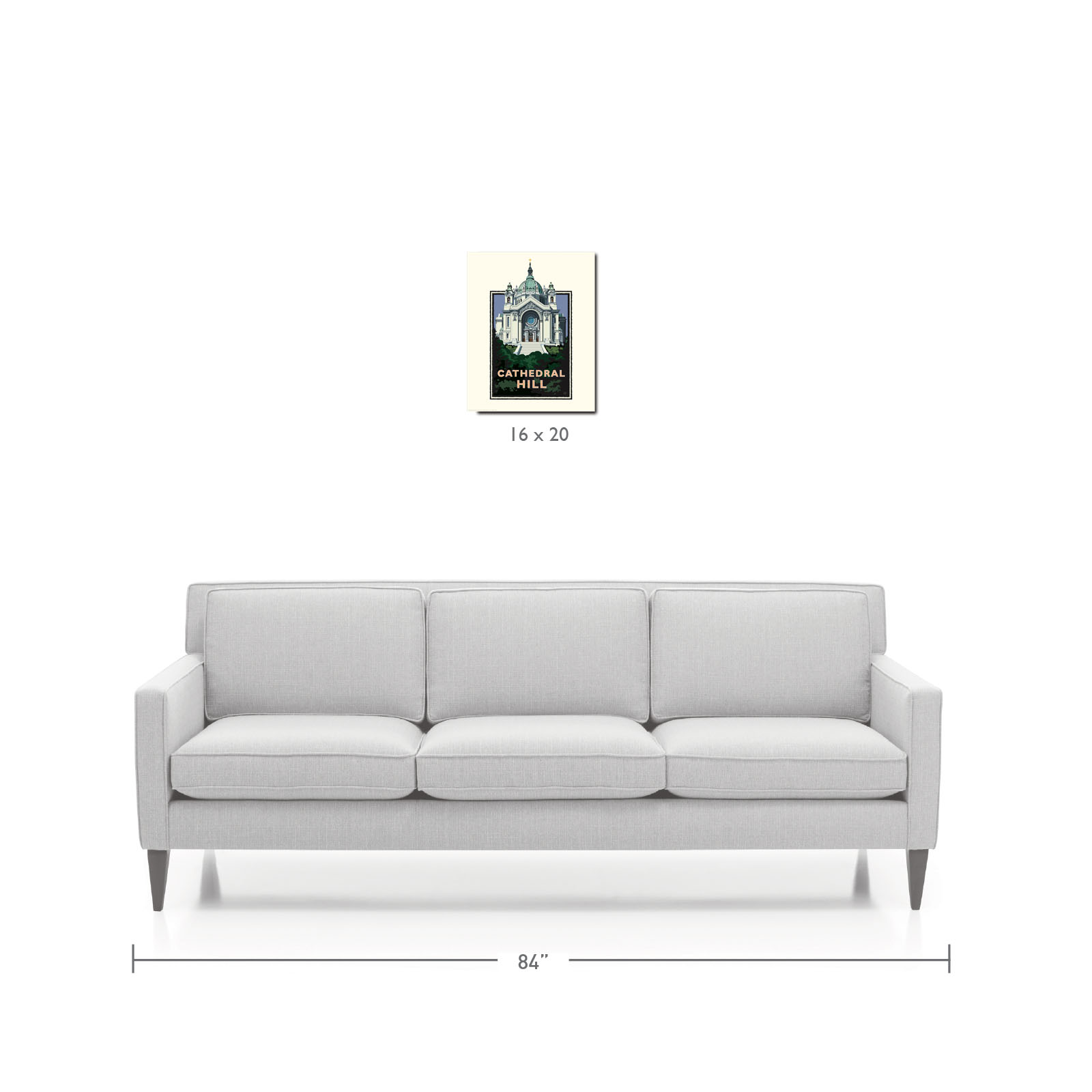 Landmark MN | Cathedral Hill St Paul Art Print - My American Goods