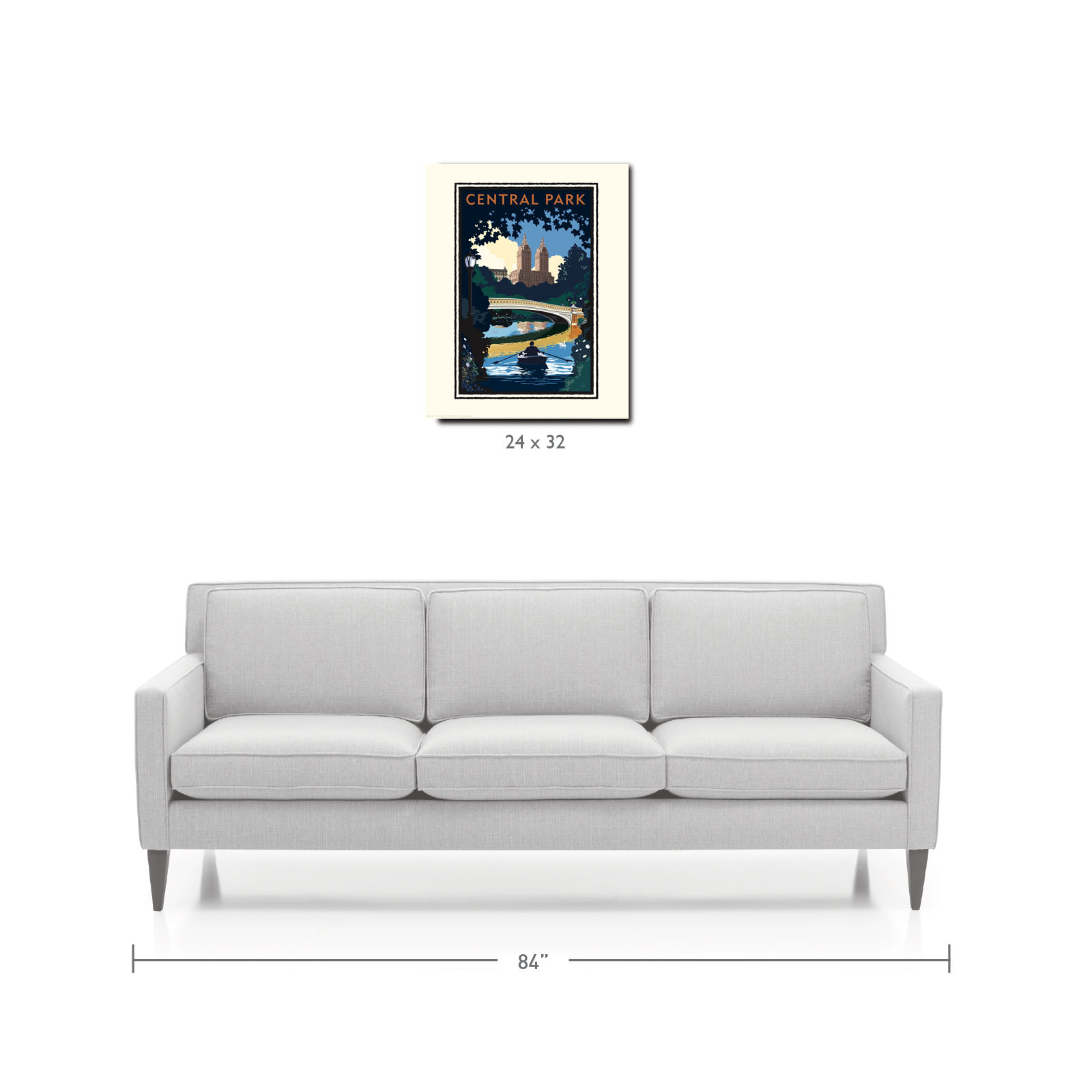 Landmark NY | Central Park Bridge Day NYC Art Print - My American Goods