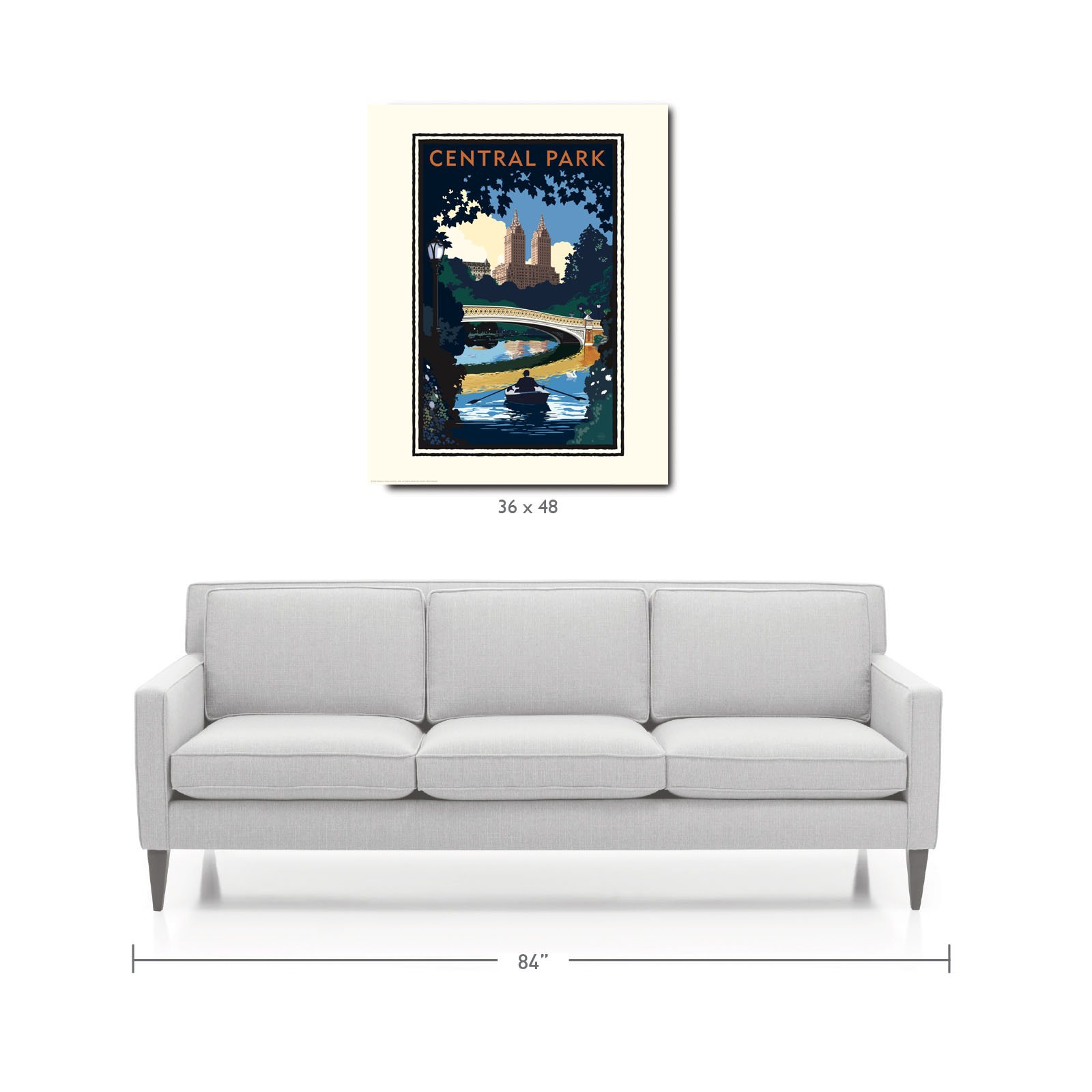 Landmark NY | Central Park Bridge Day NYC Art Print - My American Goods