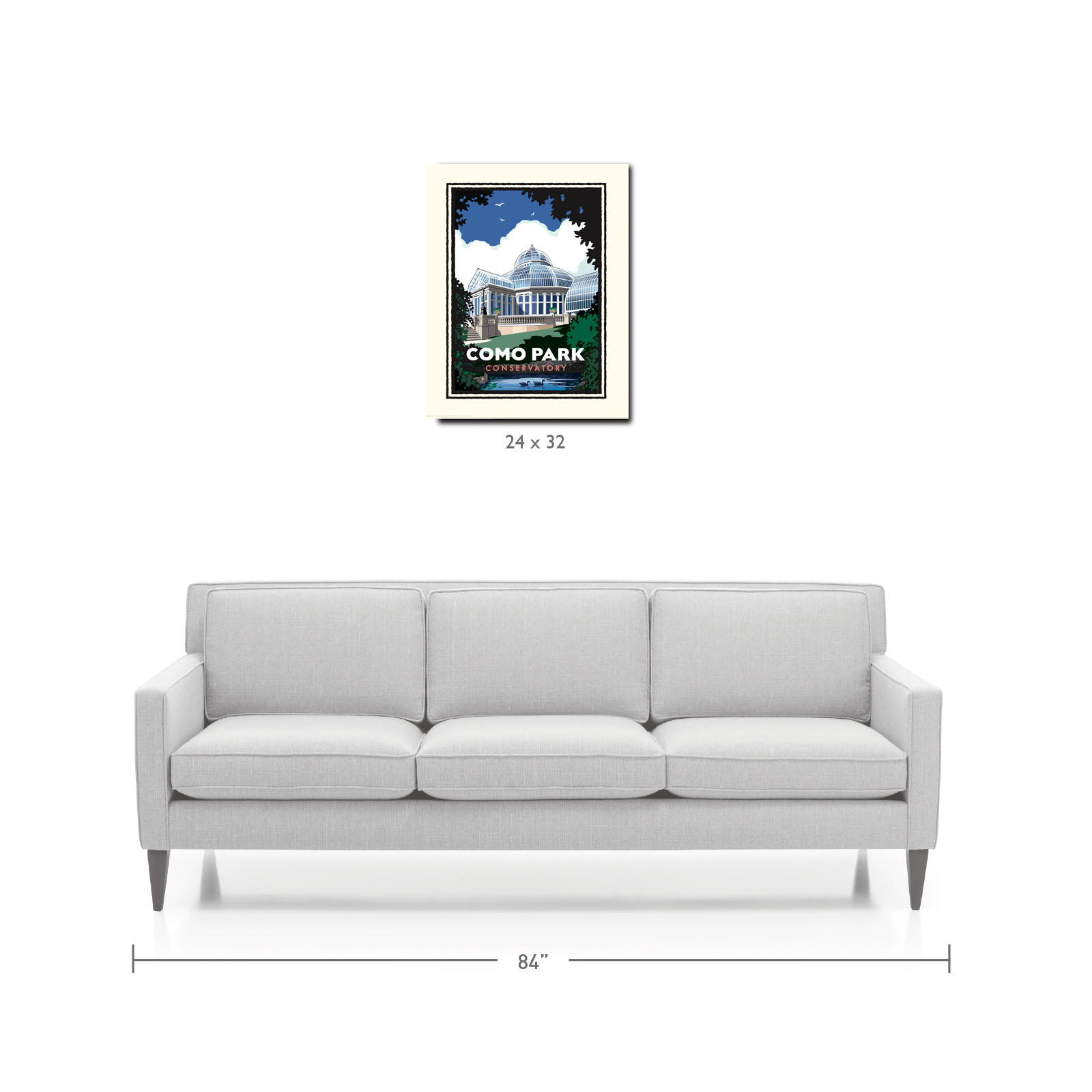 Landmark MN | Como Park Conservatory St Paul Art Print - My American Goods
