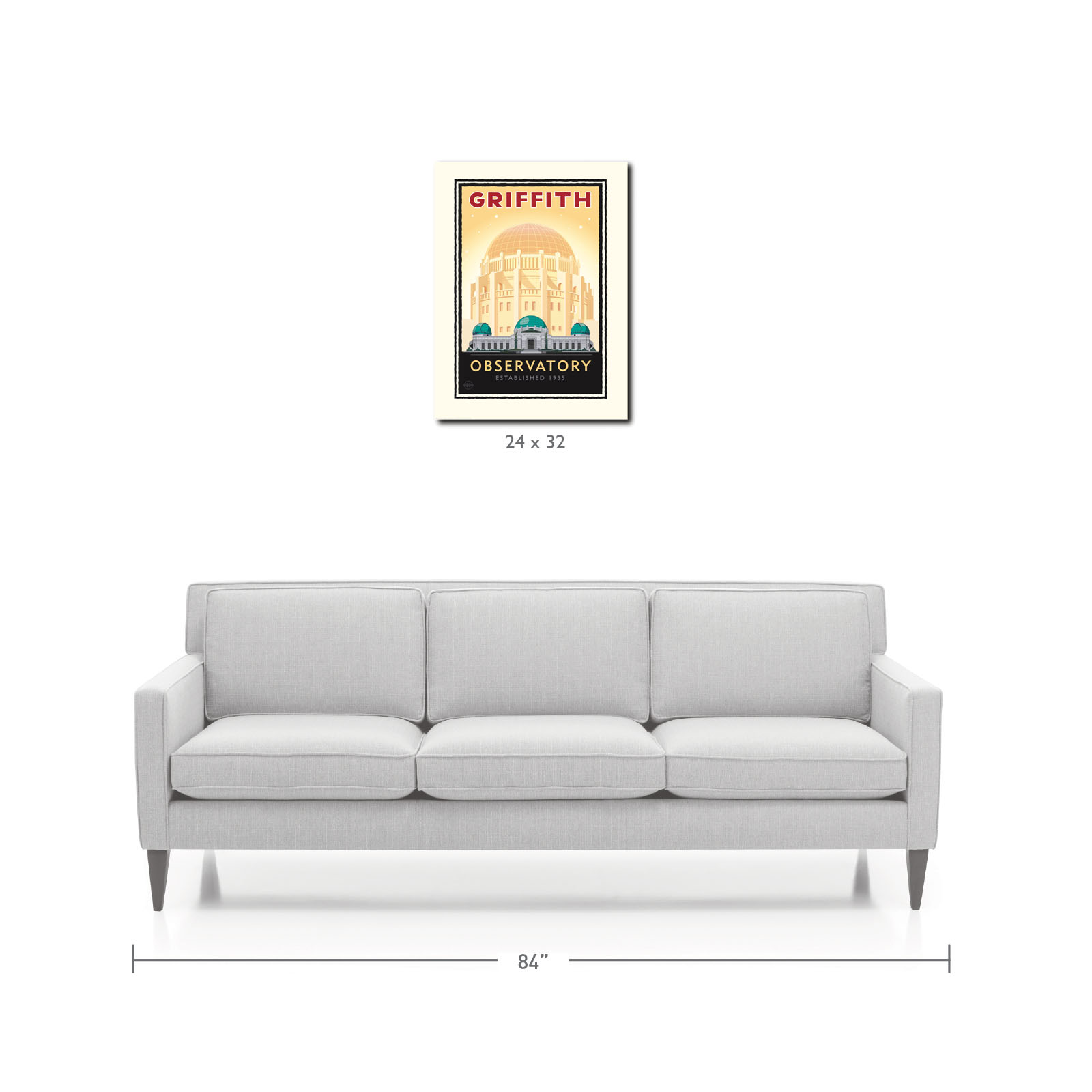 Landmark CA | Griffith Park Observatory Gold - My American Goods