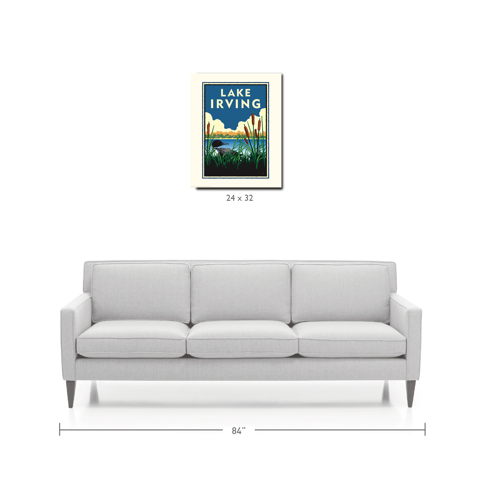 Landmark MN | Lake Irving Bemidji Art Print - My American Goods