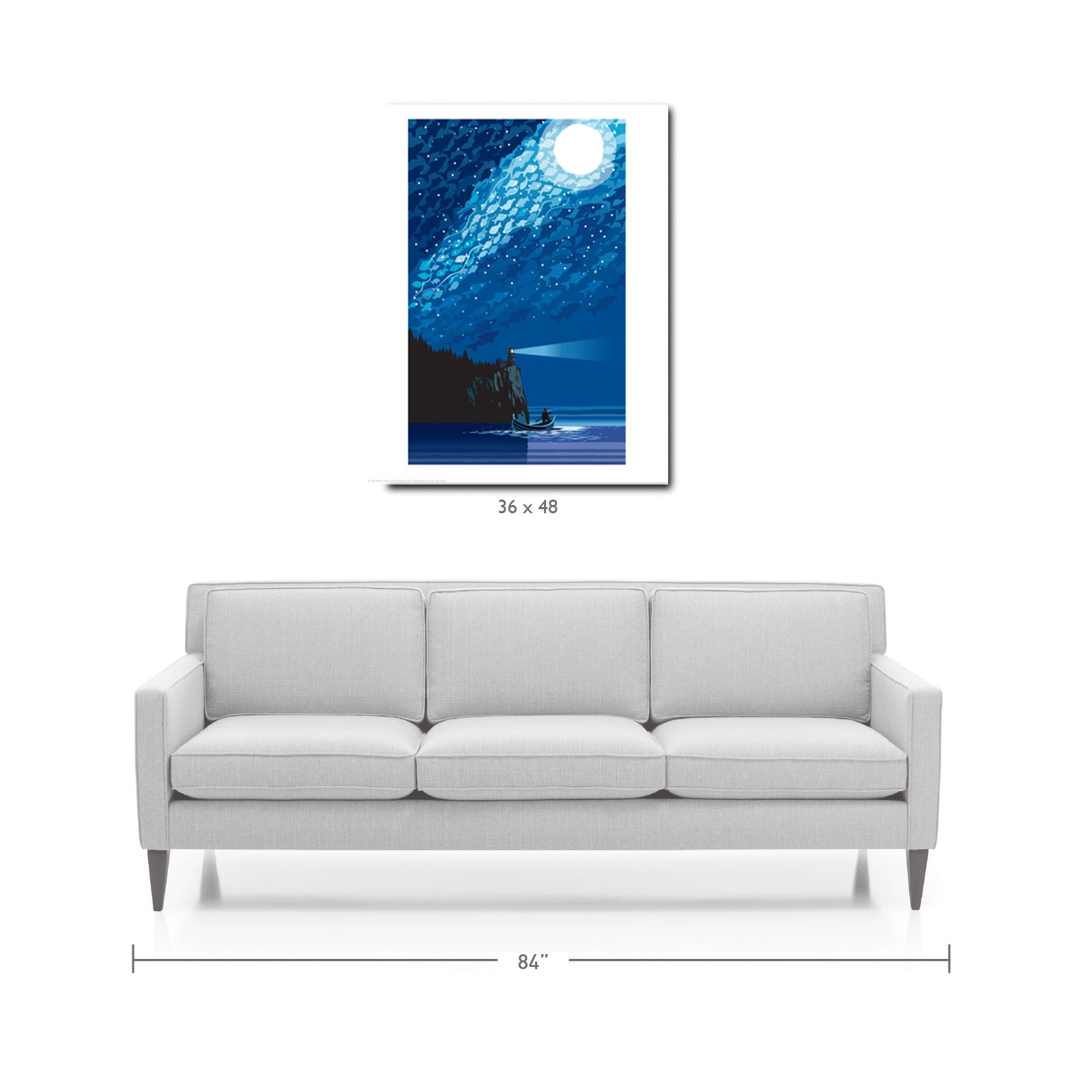 Landmark MN | Lake Superior Starry Night Art Print - My American Goods