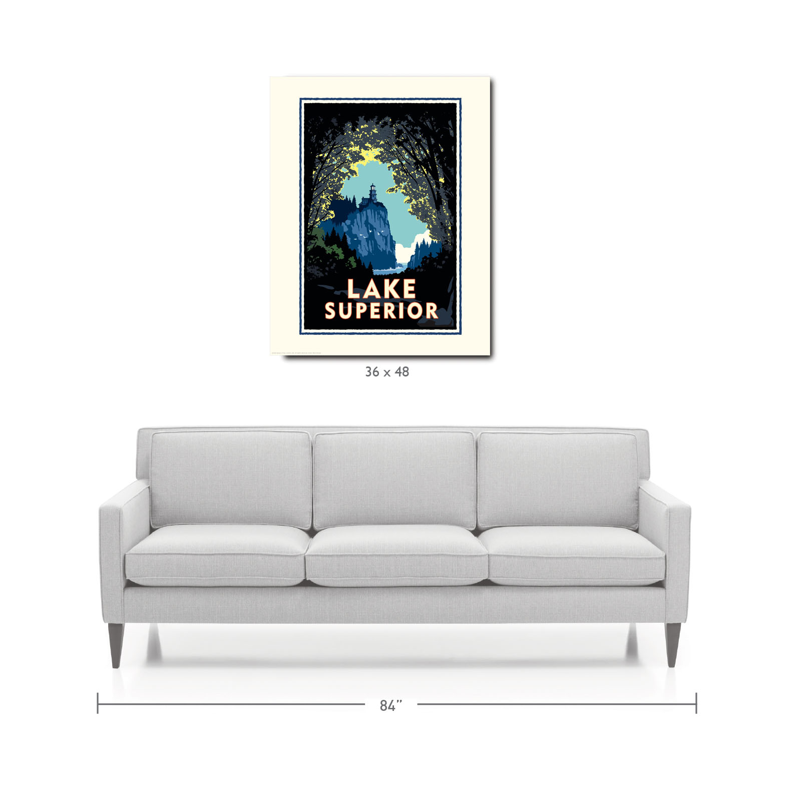 Landmark MN | Lake Superior Woods Art Print