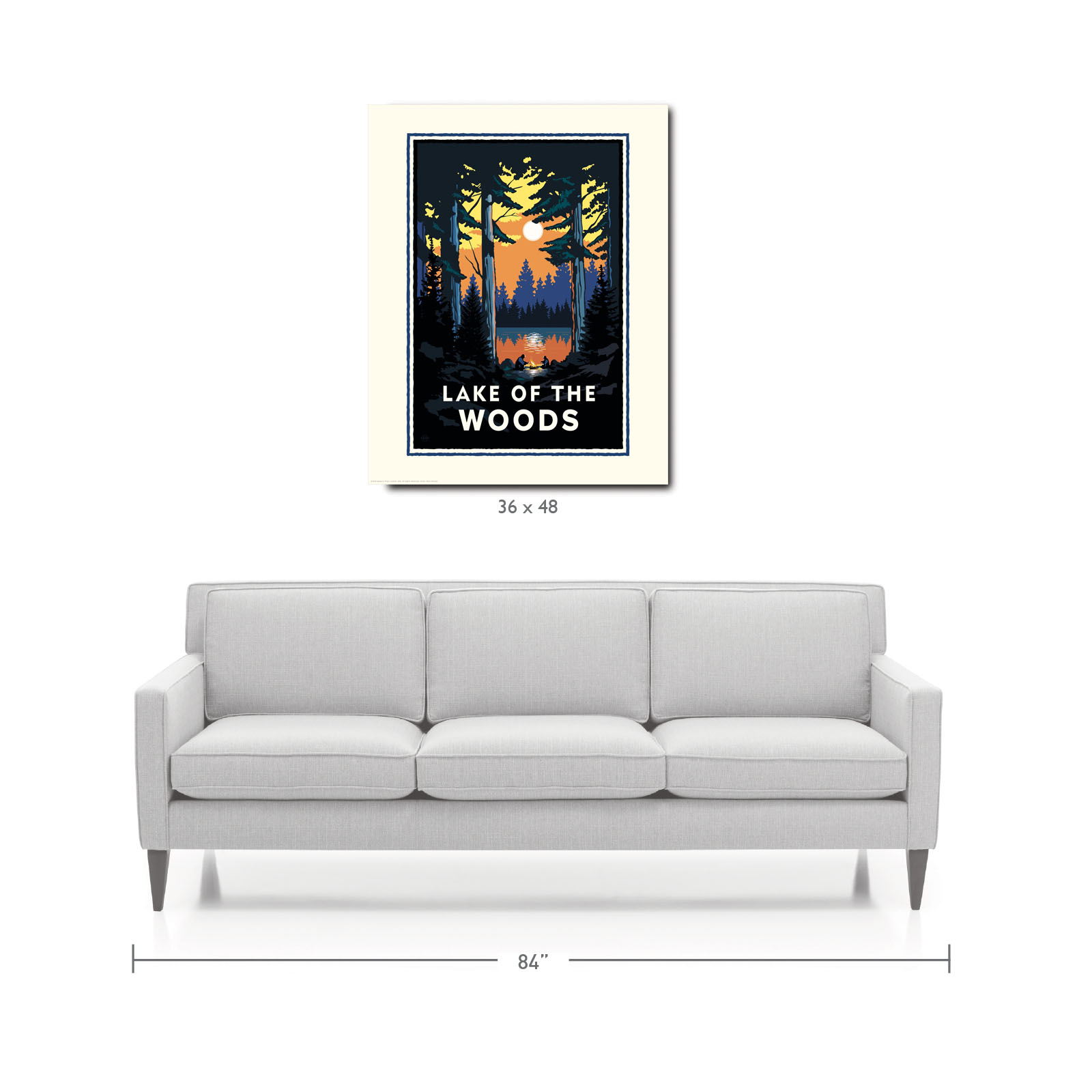 Landmark MN | Lake of the Woods Art Print - My American Goods