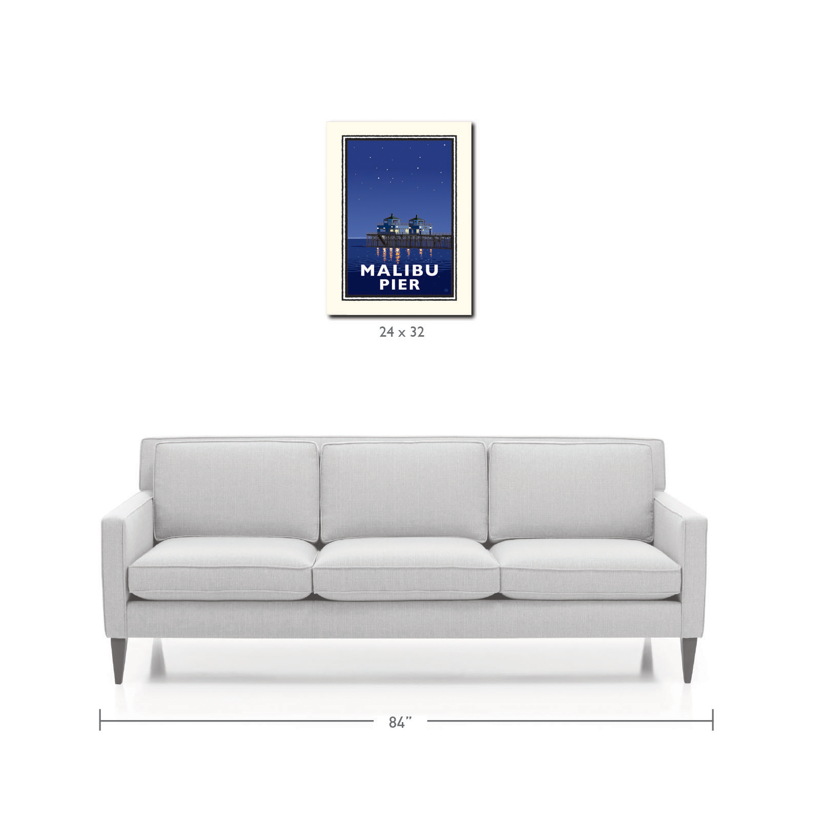 Landmark CA | Malibu Pier Night - My American Goods
