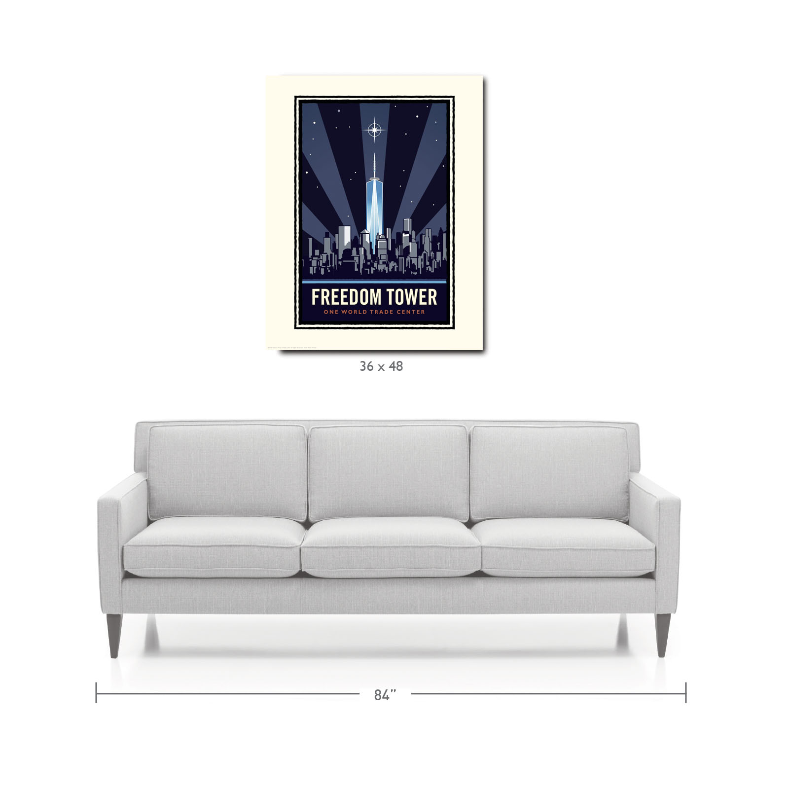 Landmark NY | Freedom Tower - One World Trade Center NYC Art Print - My American Goods