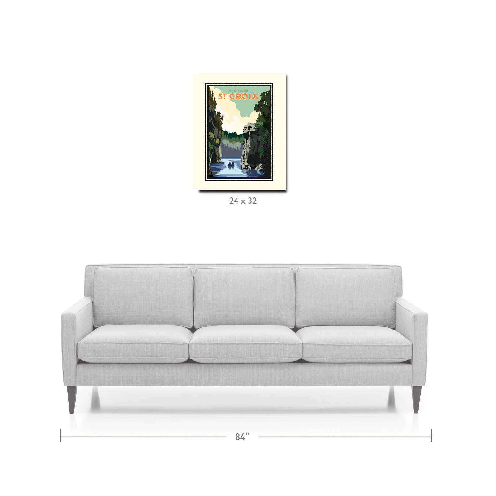 Landmark WI | St. Croix River Art Print - My American Goods