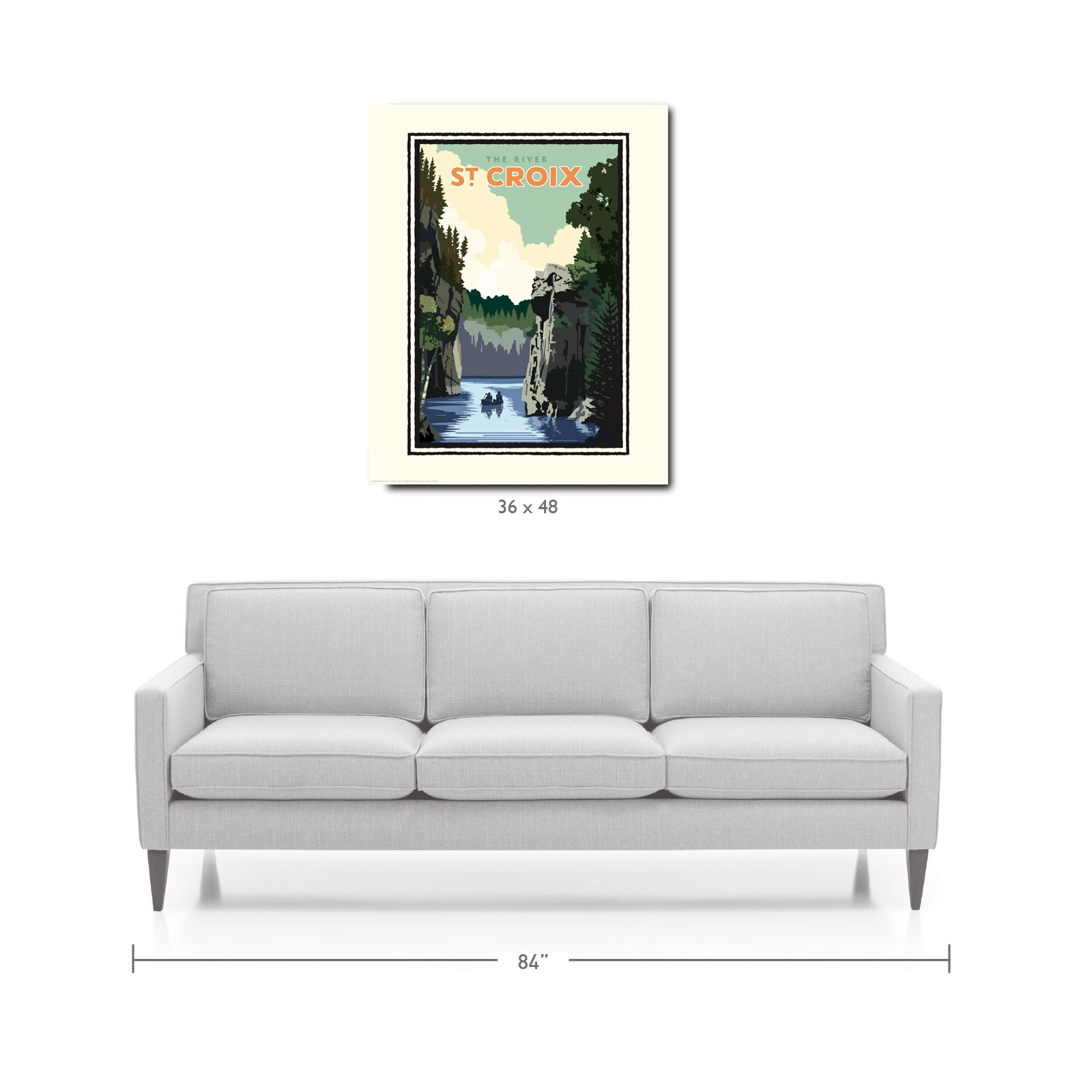 Landmark WI | St. Croix River Art Print - My American Goods