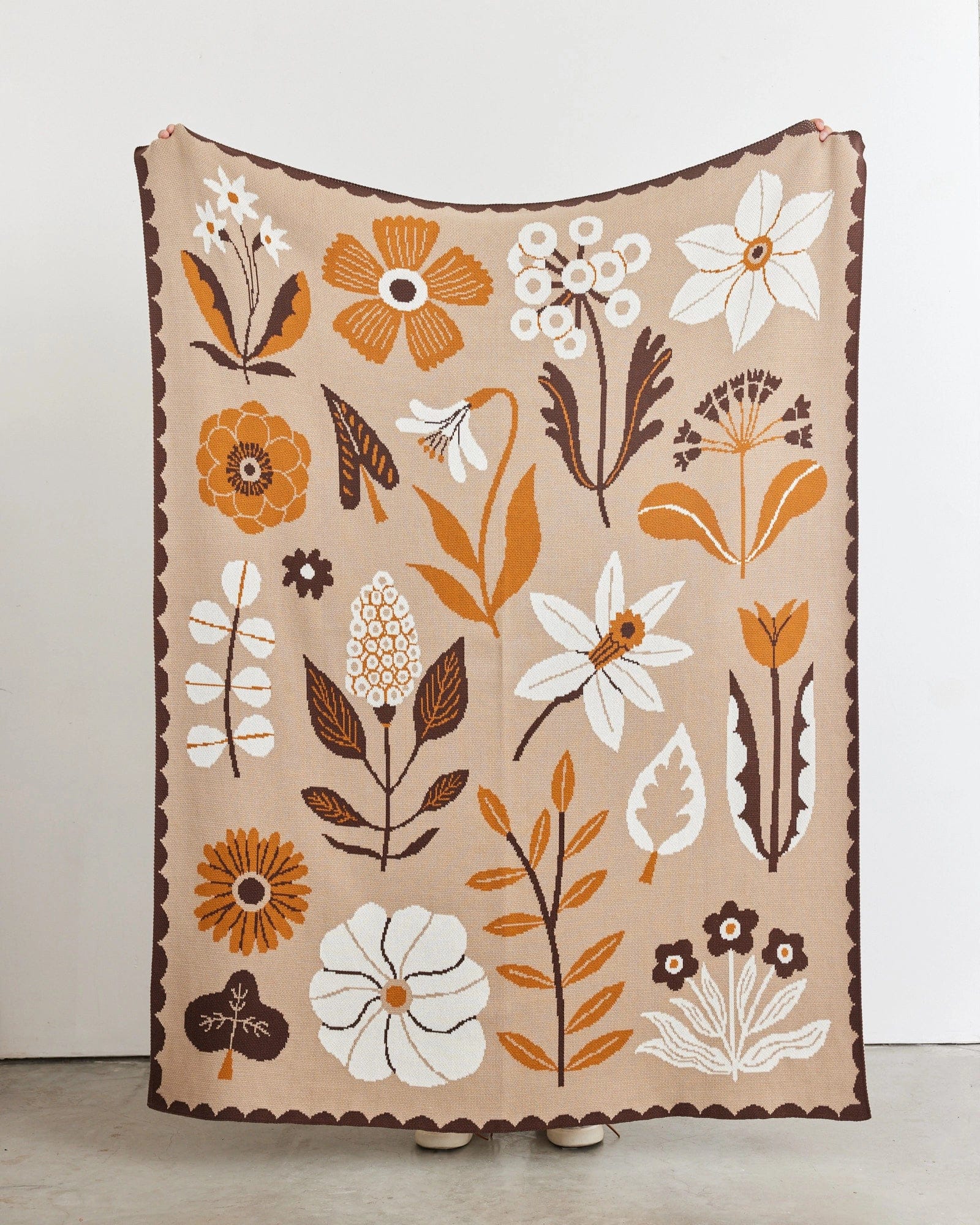 Biquette Throw Blanket Petals Throw Blanket