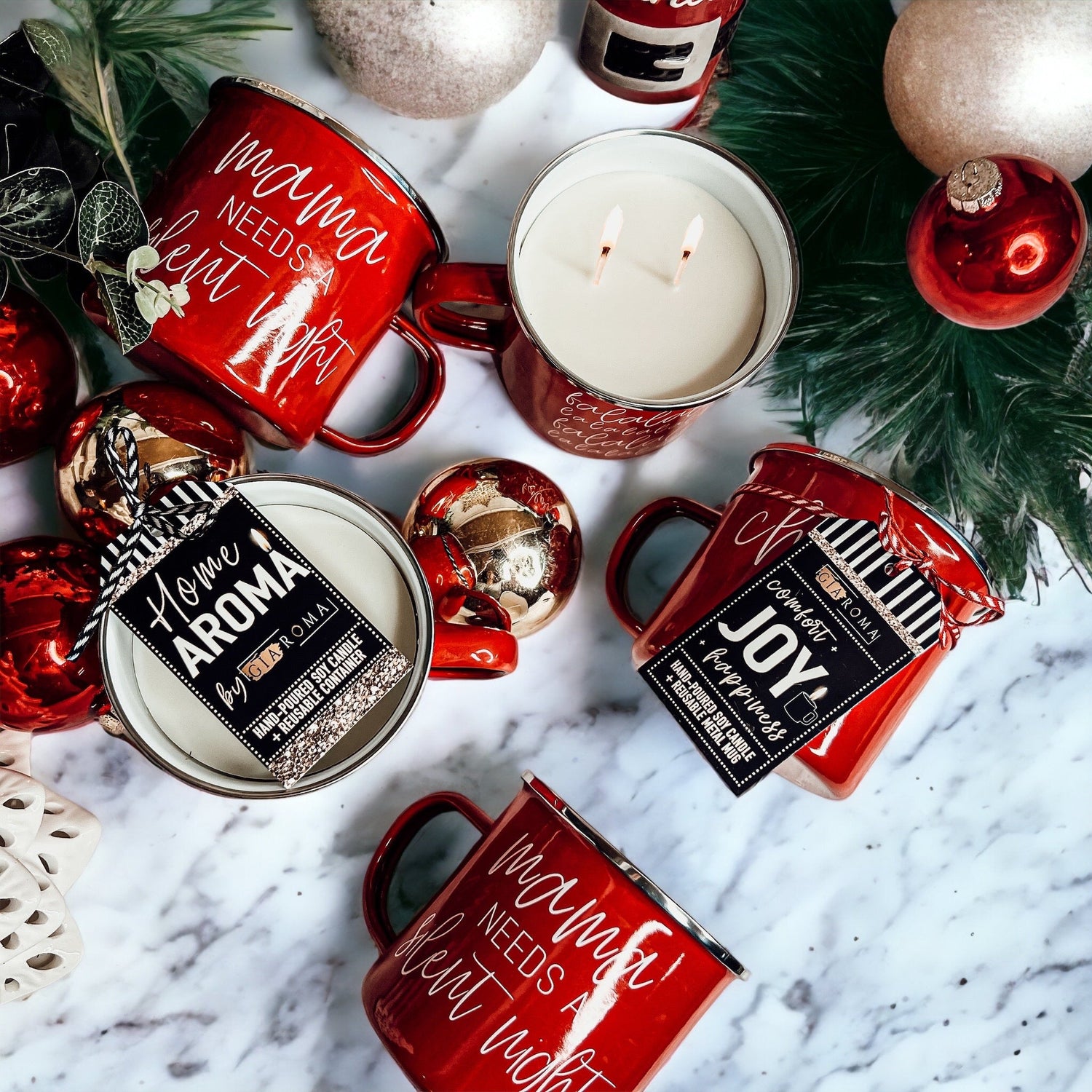 16oz Holiday Candle Mug - My American Goods