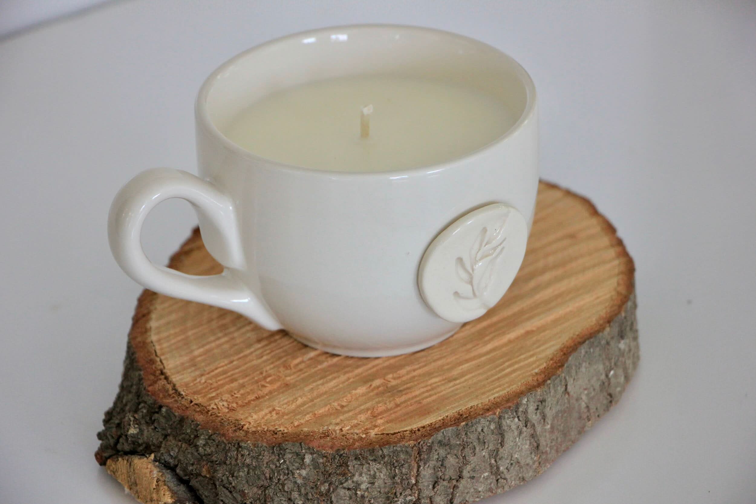 prodigalpottery Ceramic Community Naturals Mug Candle