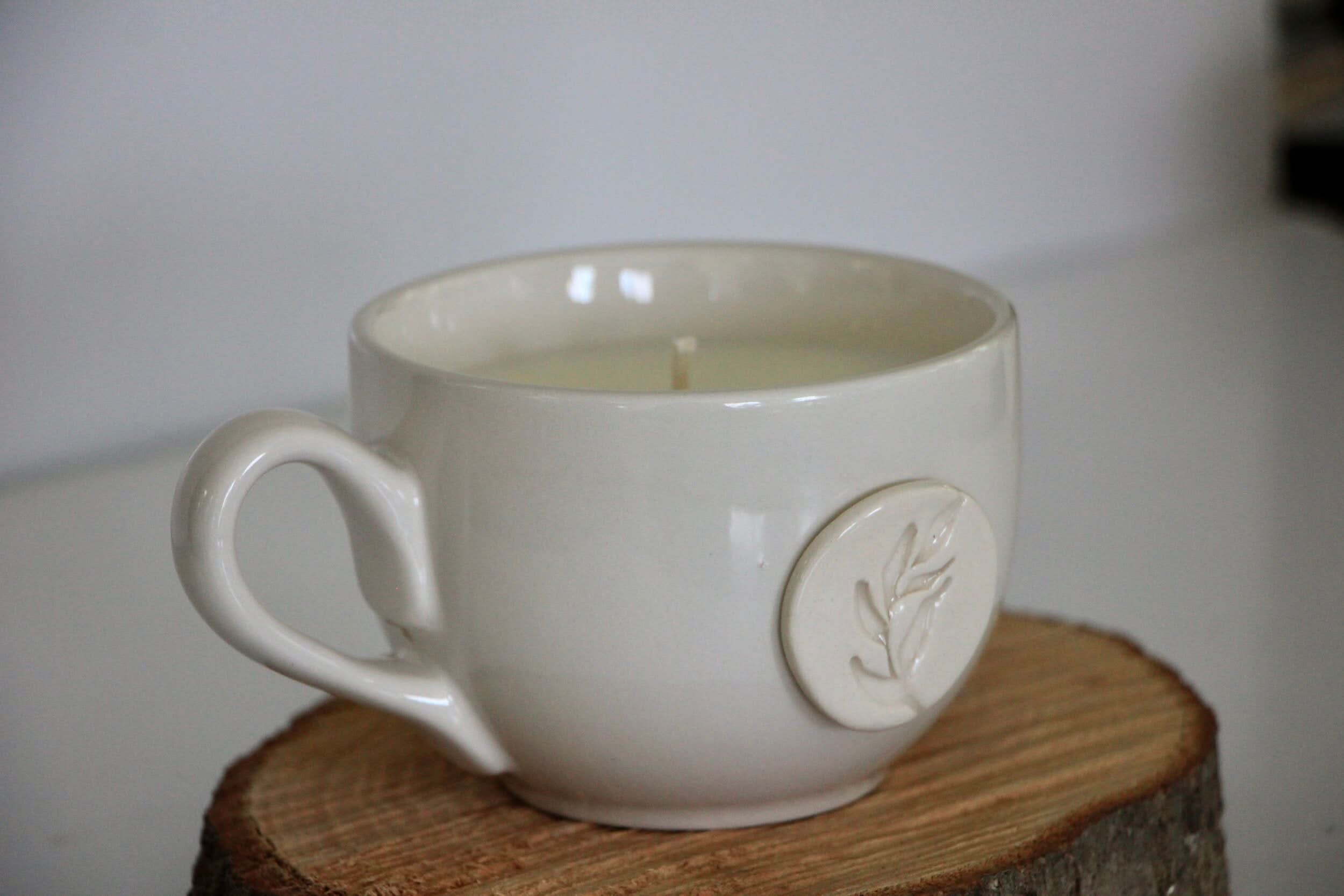 prodigalpottery Ceramic Community Naturals Mug Candle