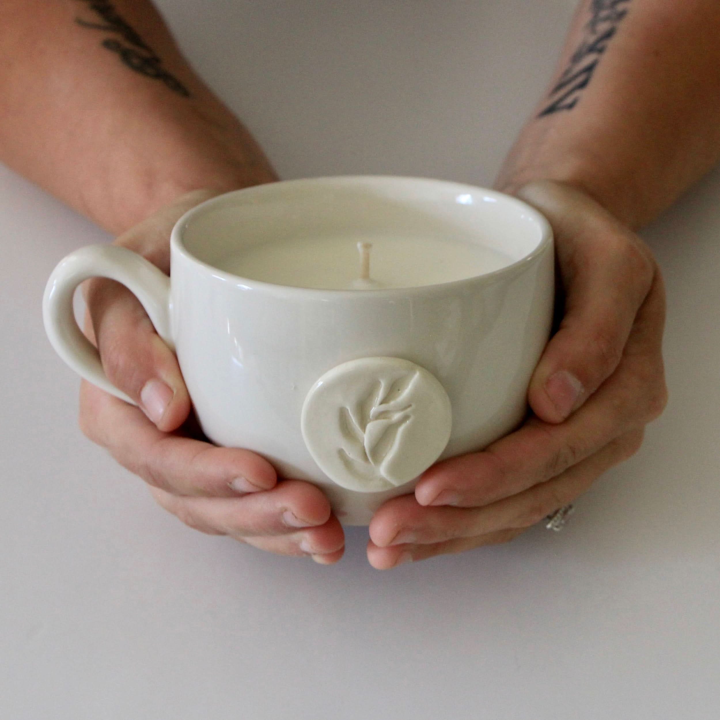 prodigalpottery Ceramic Community Naturals Mug Candle