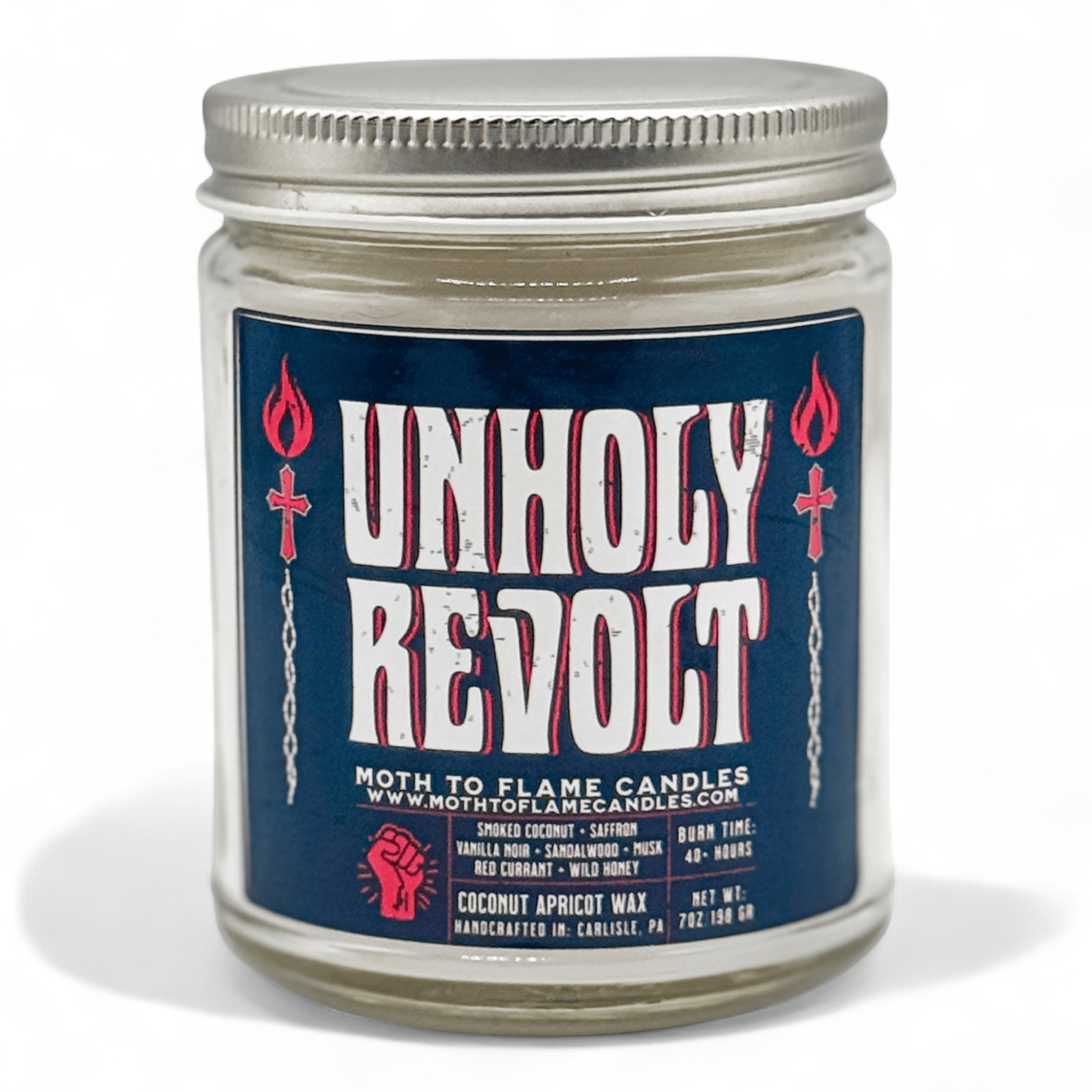 Moth to Flame Candles Candles Unholy Revolt – 7 oz Candle