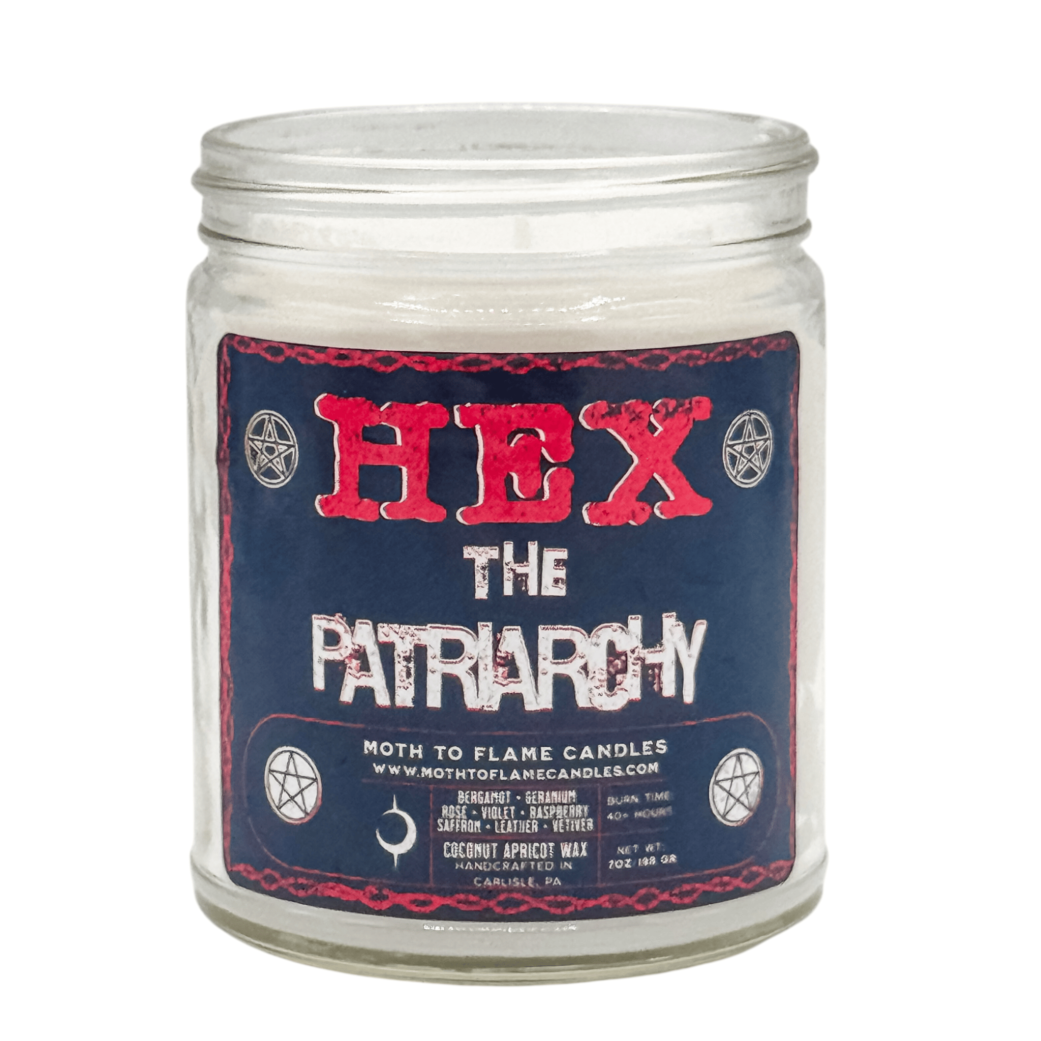 Moth to Flame Candles Candles Hex the Patriarchy – 7 oz Candle