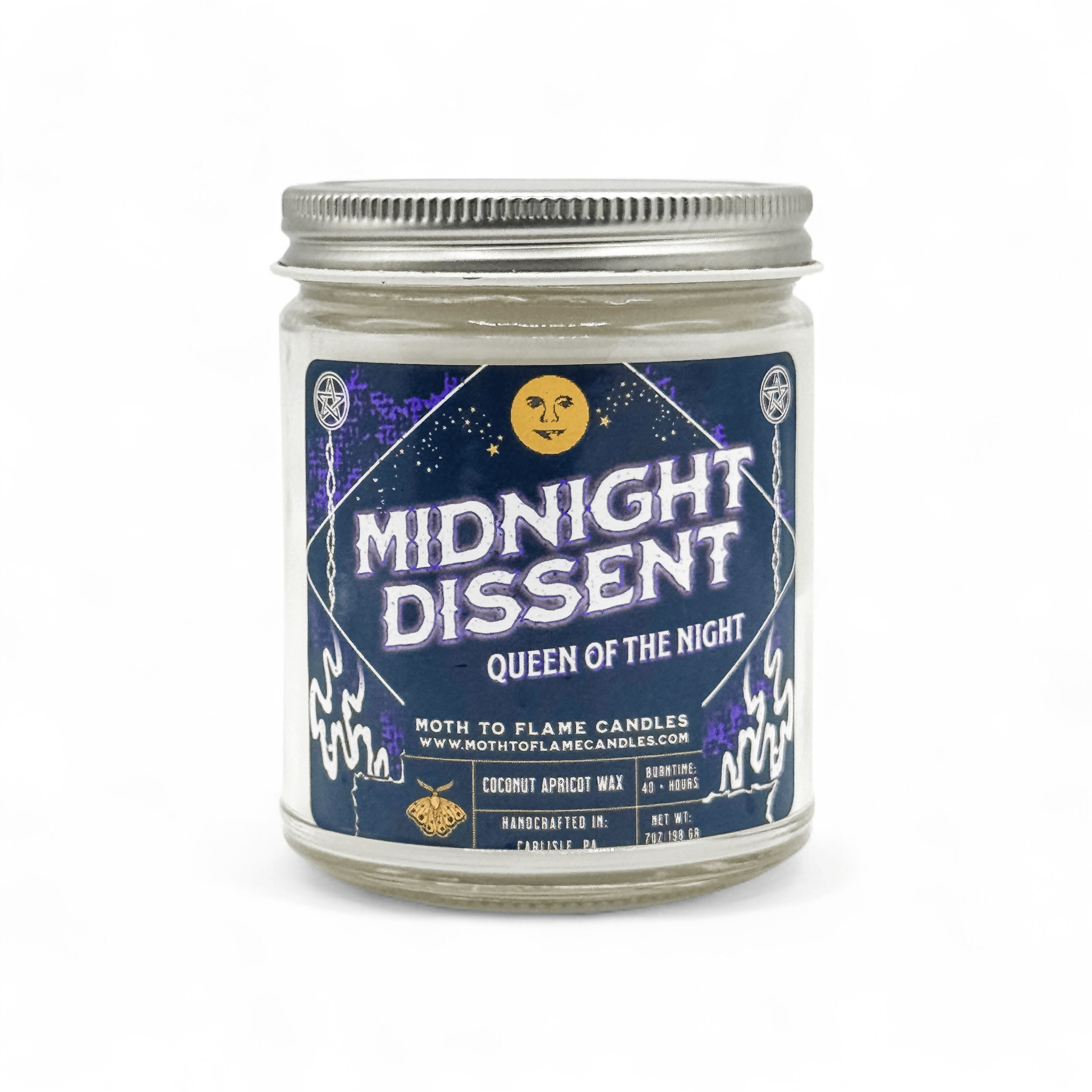 Moth to Flame Candles Candles Midnight Dissent – 7 oz Candle