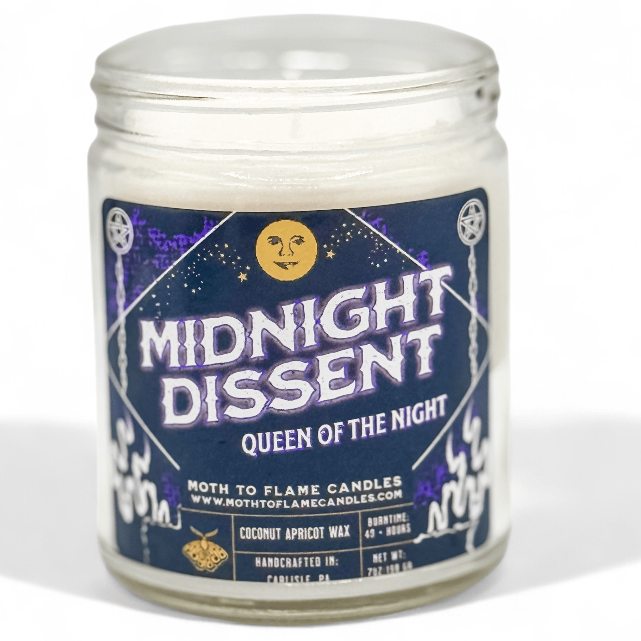 Moth to Flame Candles Candles Midnight Dissent – 7 oz Candle
