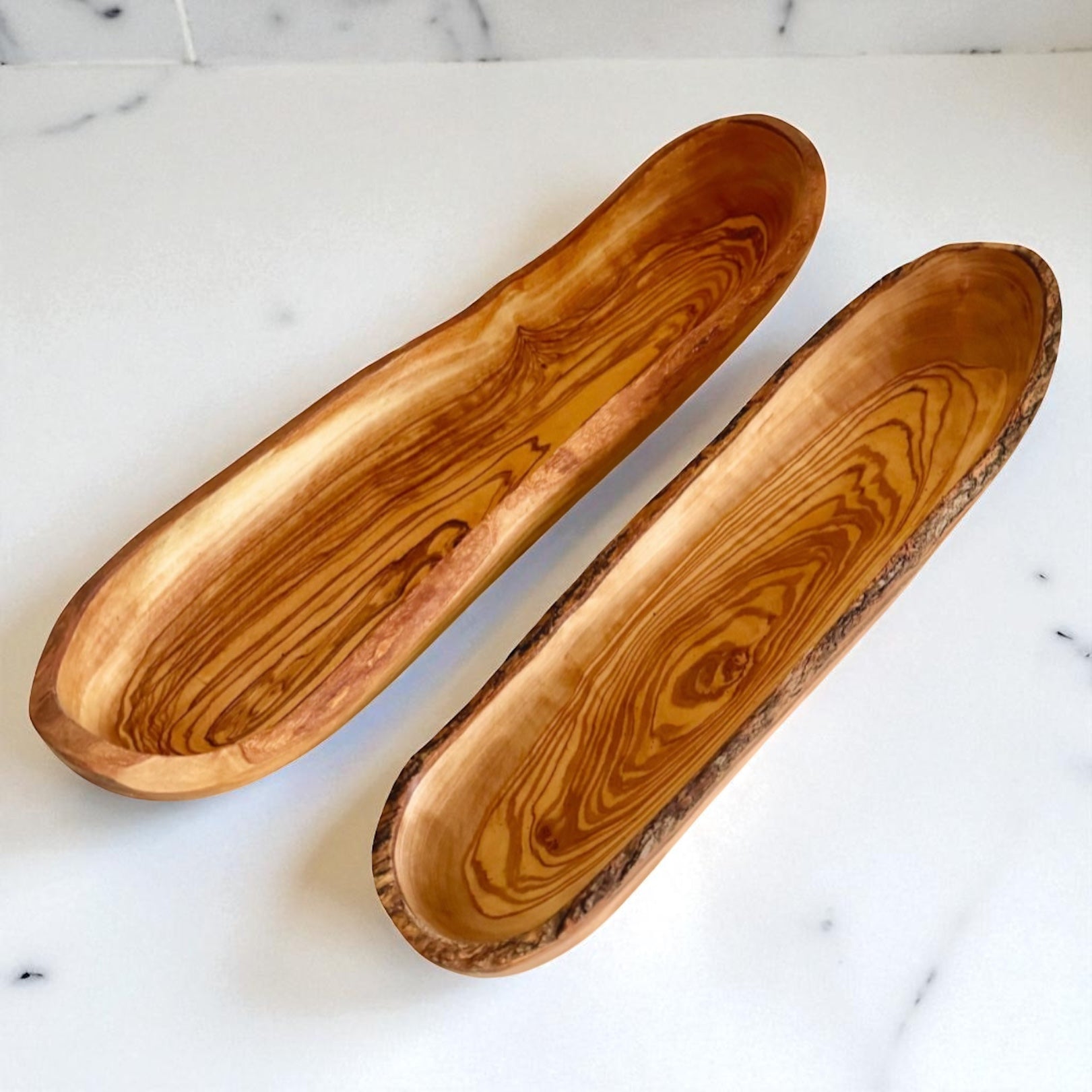 Large Olive Wood Bread Bowl - My American Goods