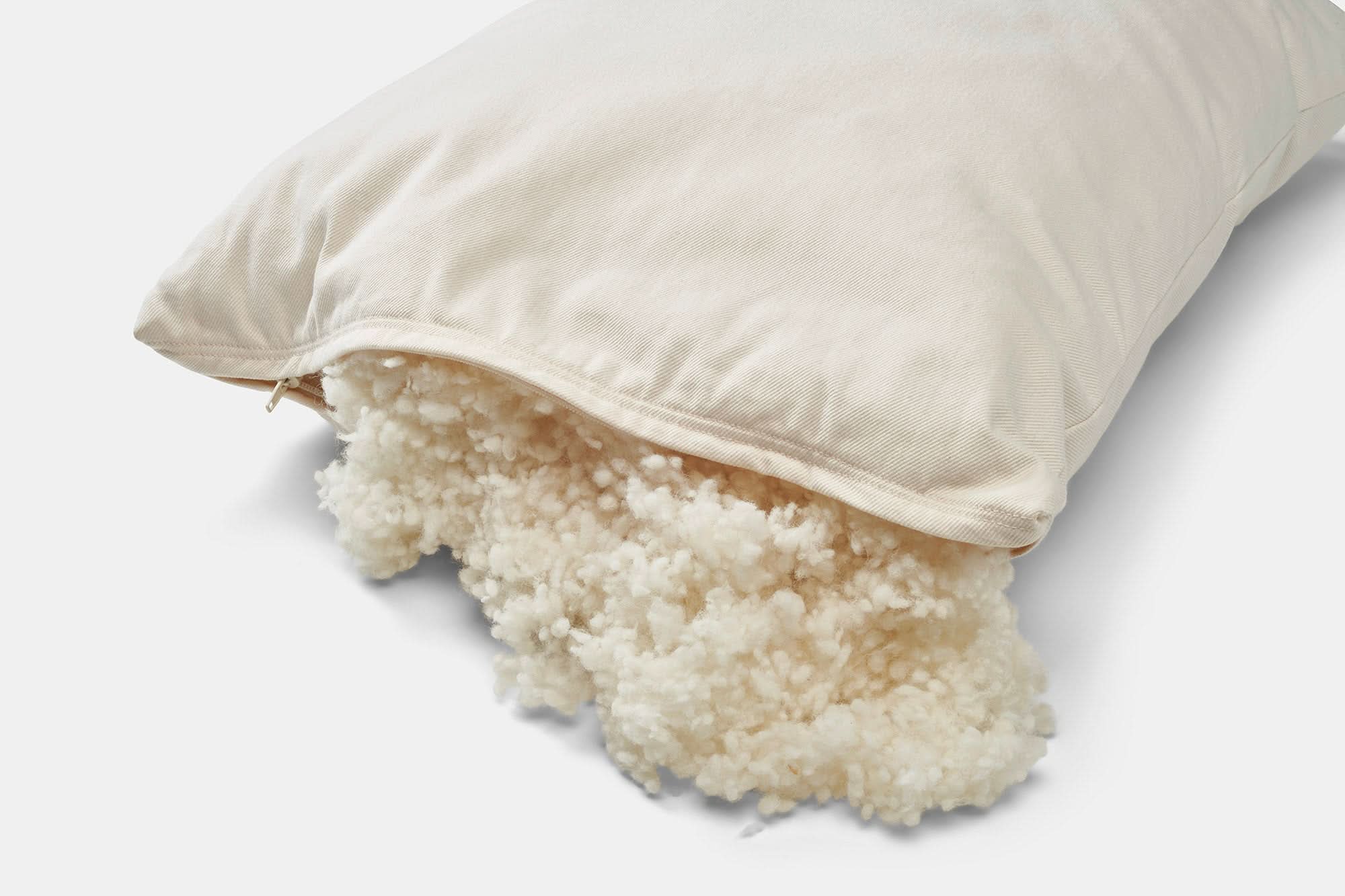 Natural Cotton Pillow With Wool Filling - My American Goods