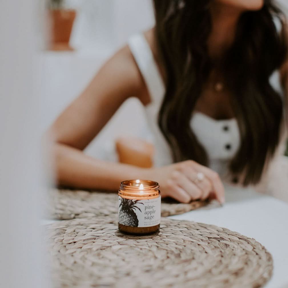 Pineapple Sage Soy Candle - My American Goods
