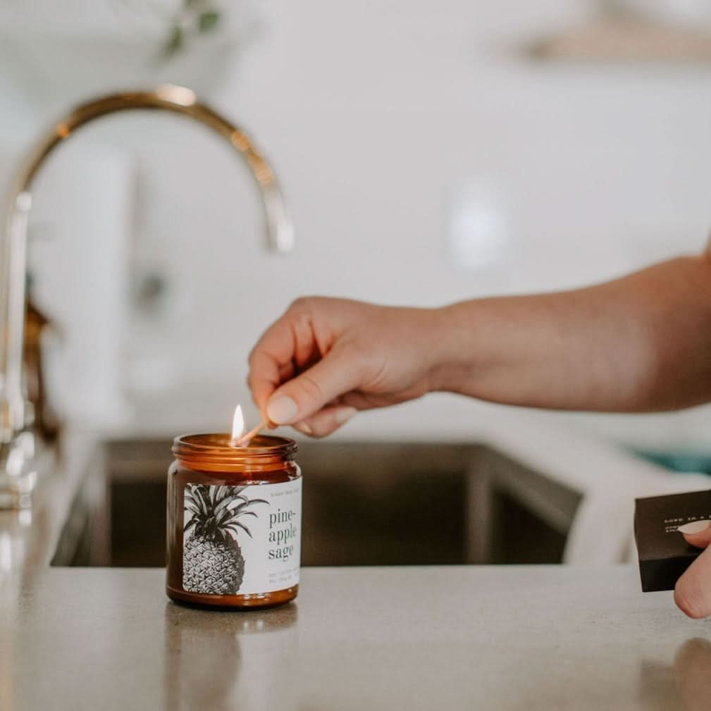 Pineapple Sage Soy Candle - My American Goods