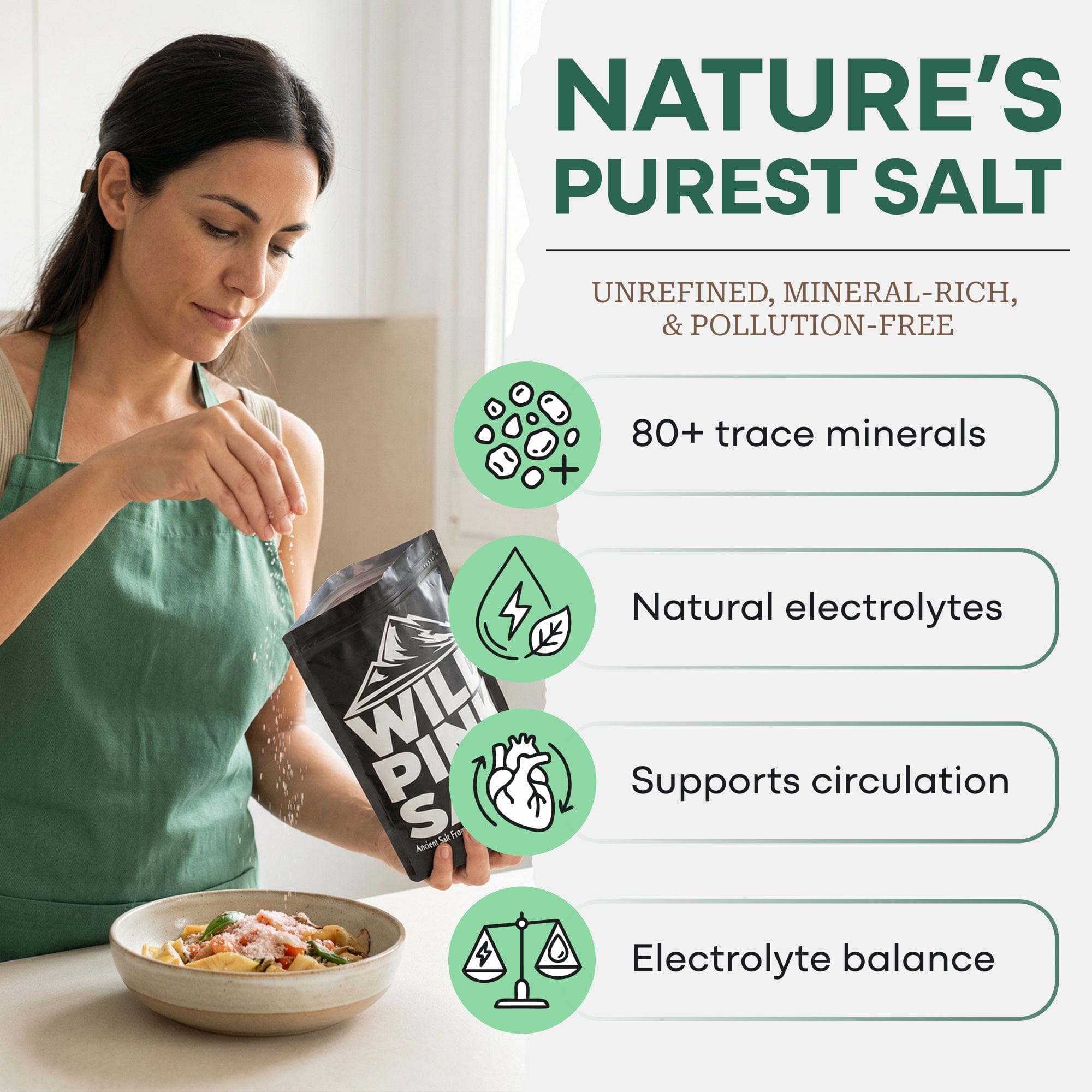 Wild Foods Salt Himalayan Pink Salt – Mineral-Rich Gourmet Salt for Flavor & Health