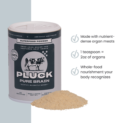 Pluck Pure Brain – Animal-Based Superfood Powder