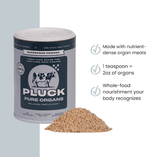 Pluck Pure Organs – Animal-Based Superfood Powder