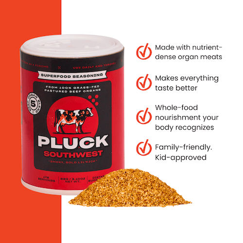 Pluck Seasoning Shaker Pluck Southwest - Animal-Based Superfood Seasoning