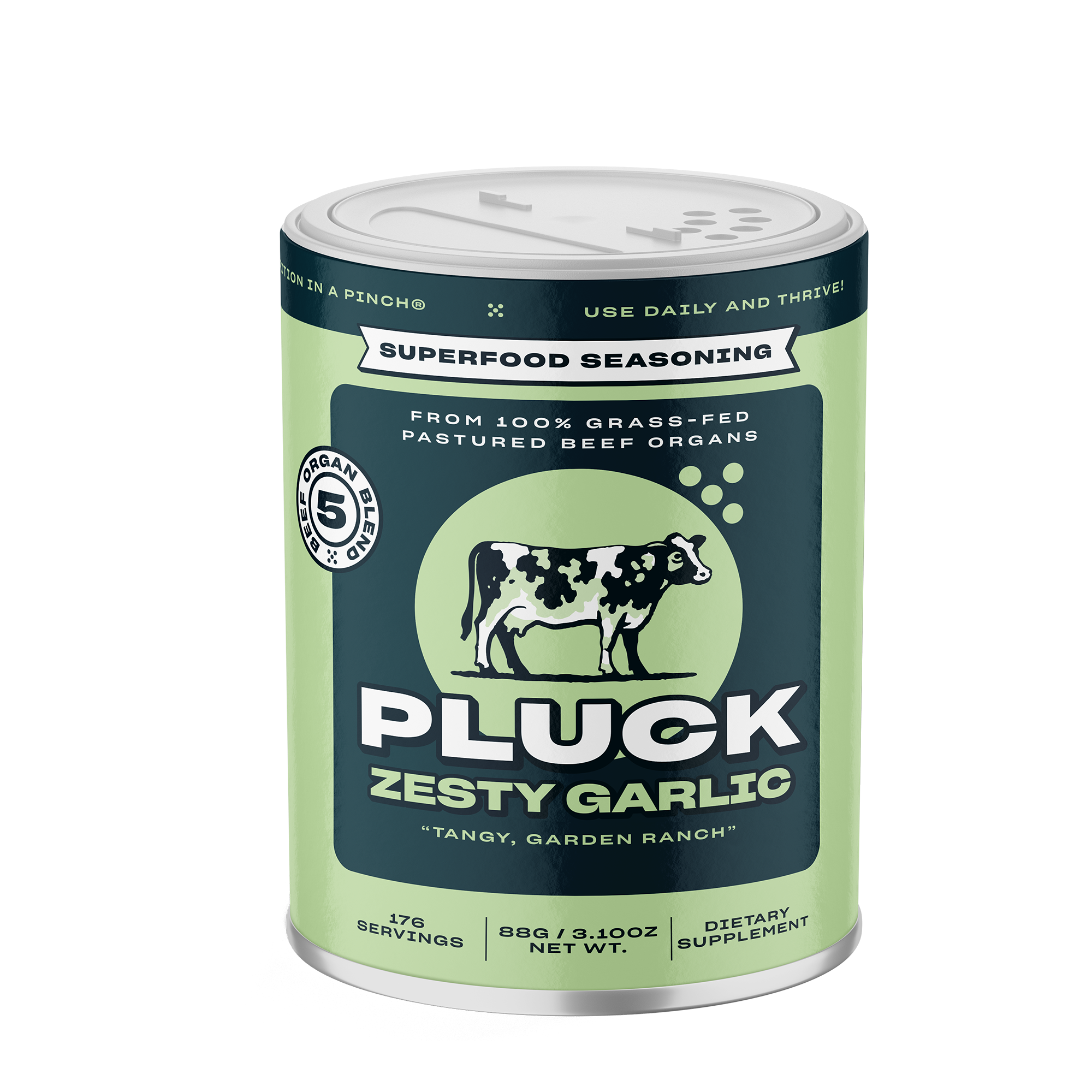 Pluck Zesty Garlic – Animal-Based Superfood Seasoning