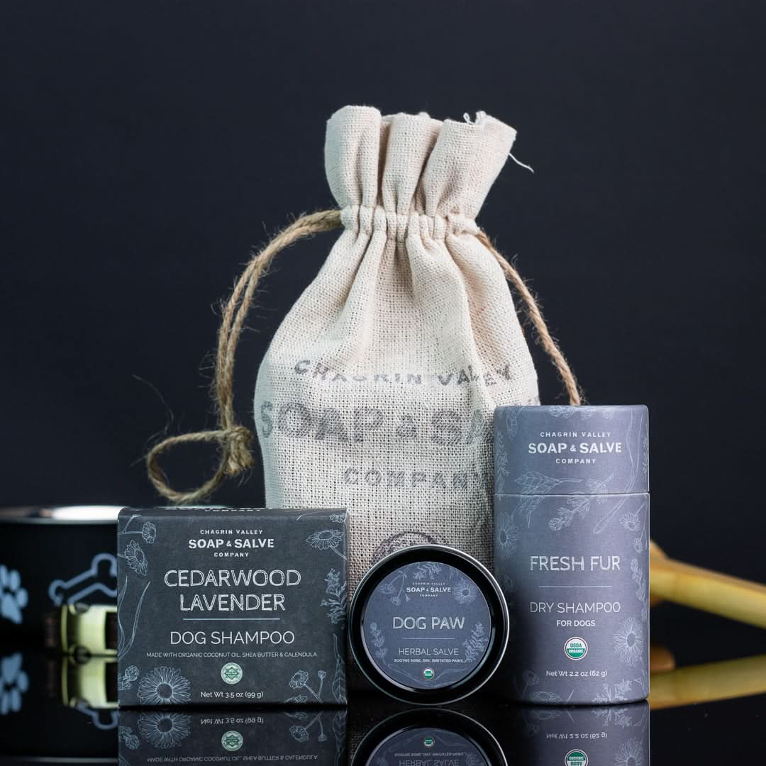 Chagrin Valley Soap & Salve Gift Pooch Pouch Bundle: Pooch Pouch Dog Bundle