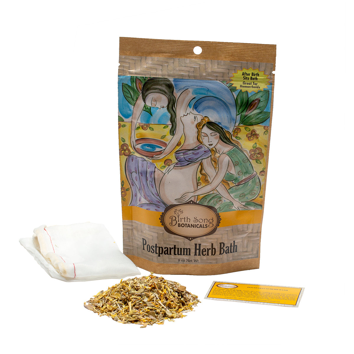 Postpartum Herb Bath- Sitz Bath Soak for Postpartum Recovery, Perineal Care, Soothes Hemorrhoids and After Birth Support for Mom and Baby 8 oz. - My American Goods