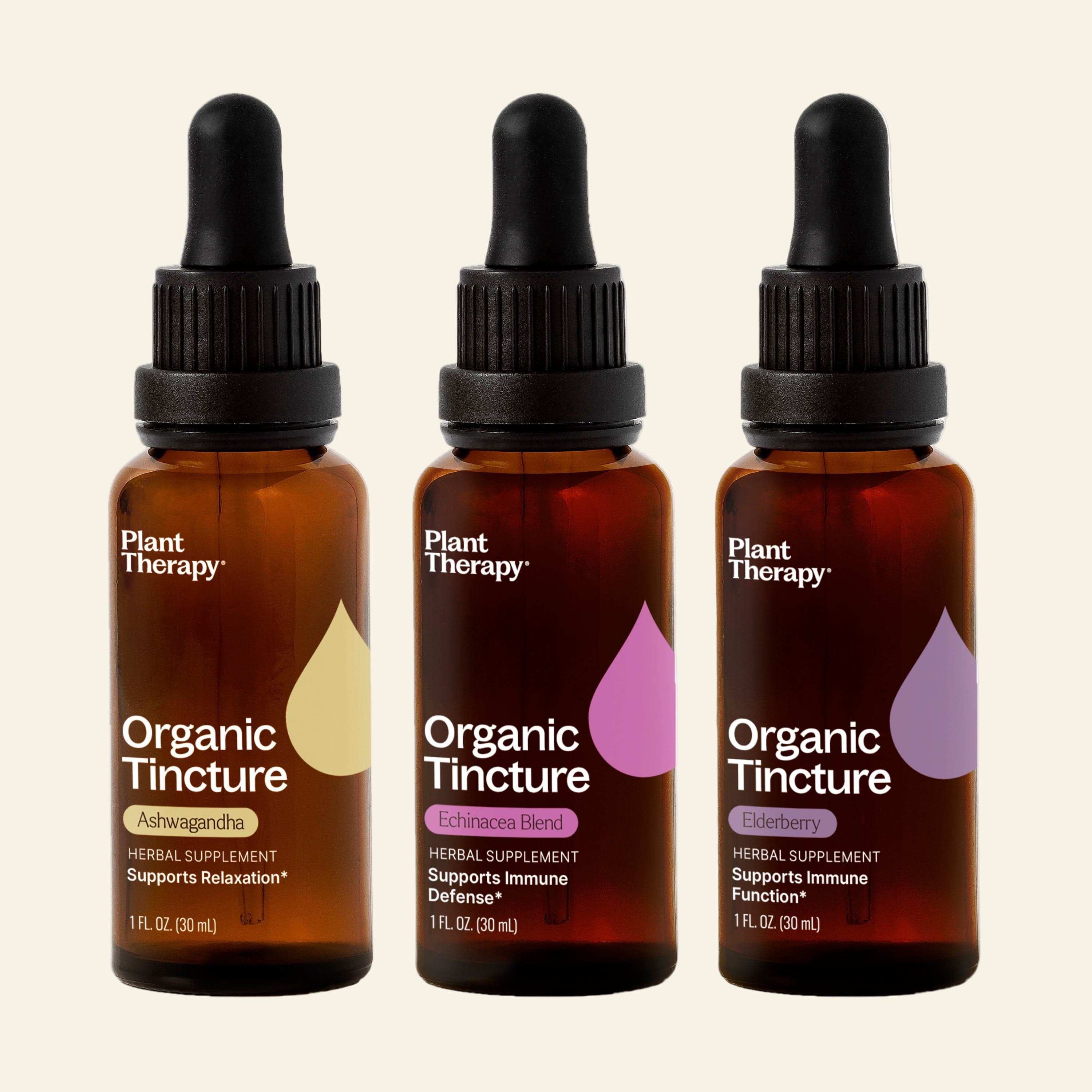 Plant Therapy Supplement Powerhouse Immunity Tincture Trio Set