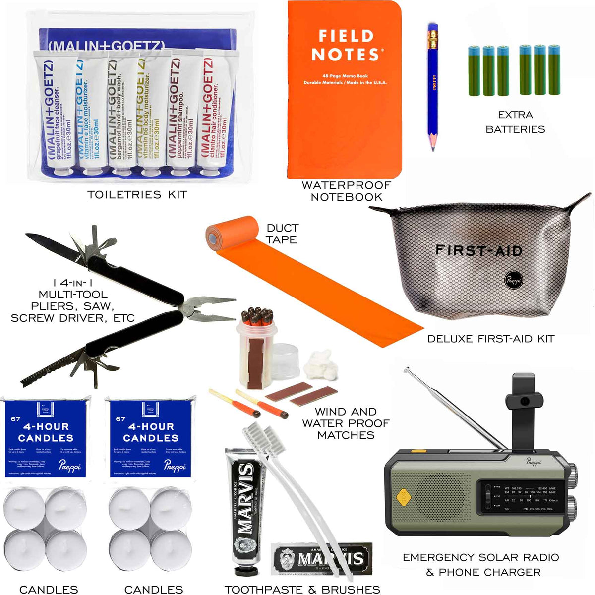 Preppi | The Prepster | Two-Person | 3-Day Emergency Kit Bag