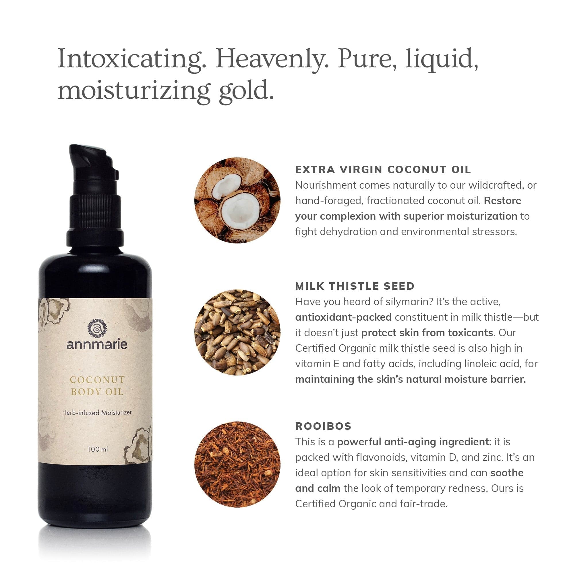 Annmarie Skin Care HIDDEN Coconut Body Oil (100ml)