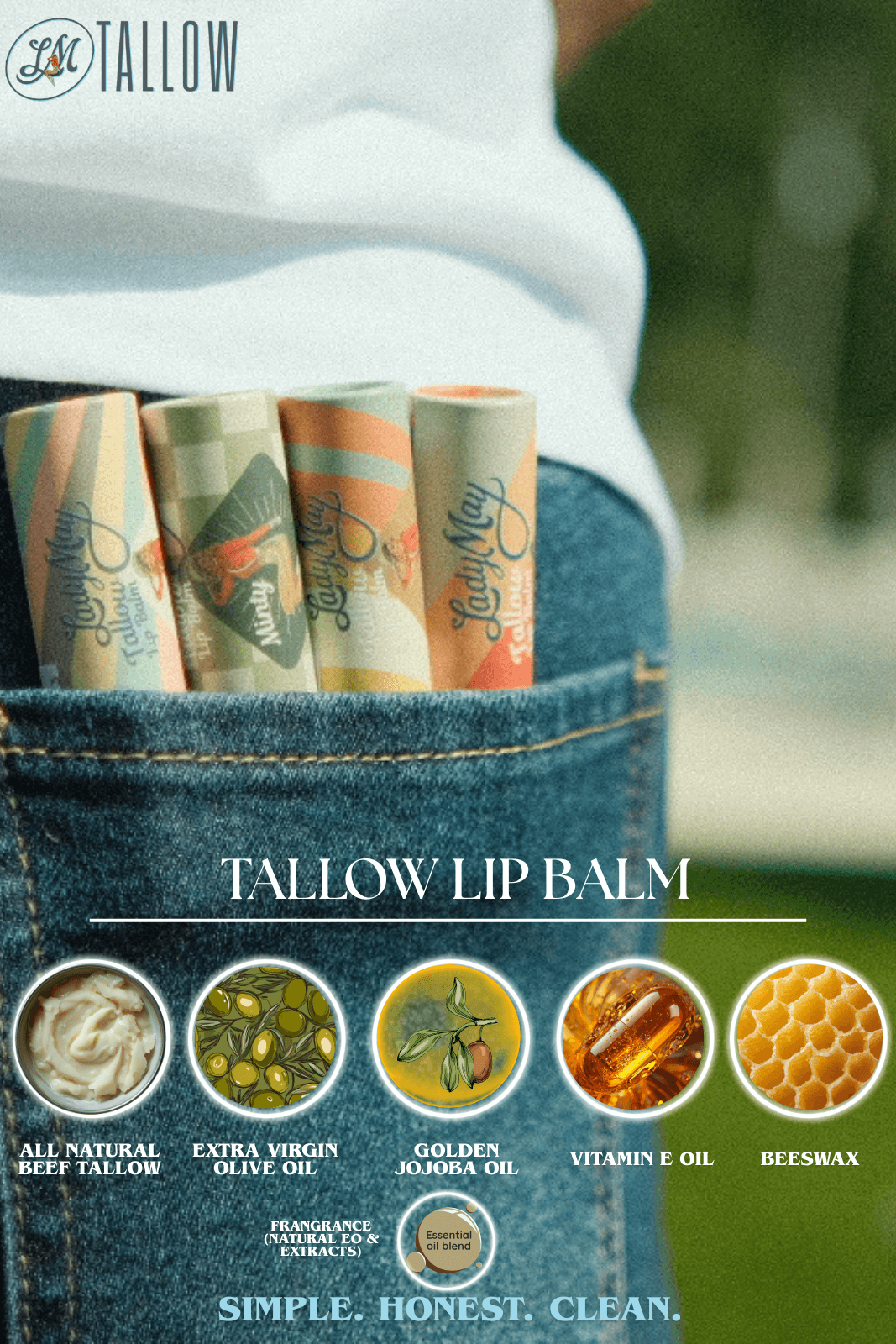 Lip Balm | All Natural Beef Tallow