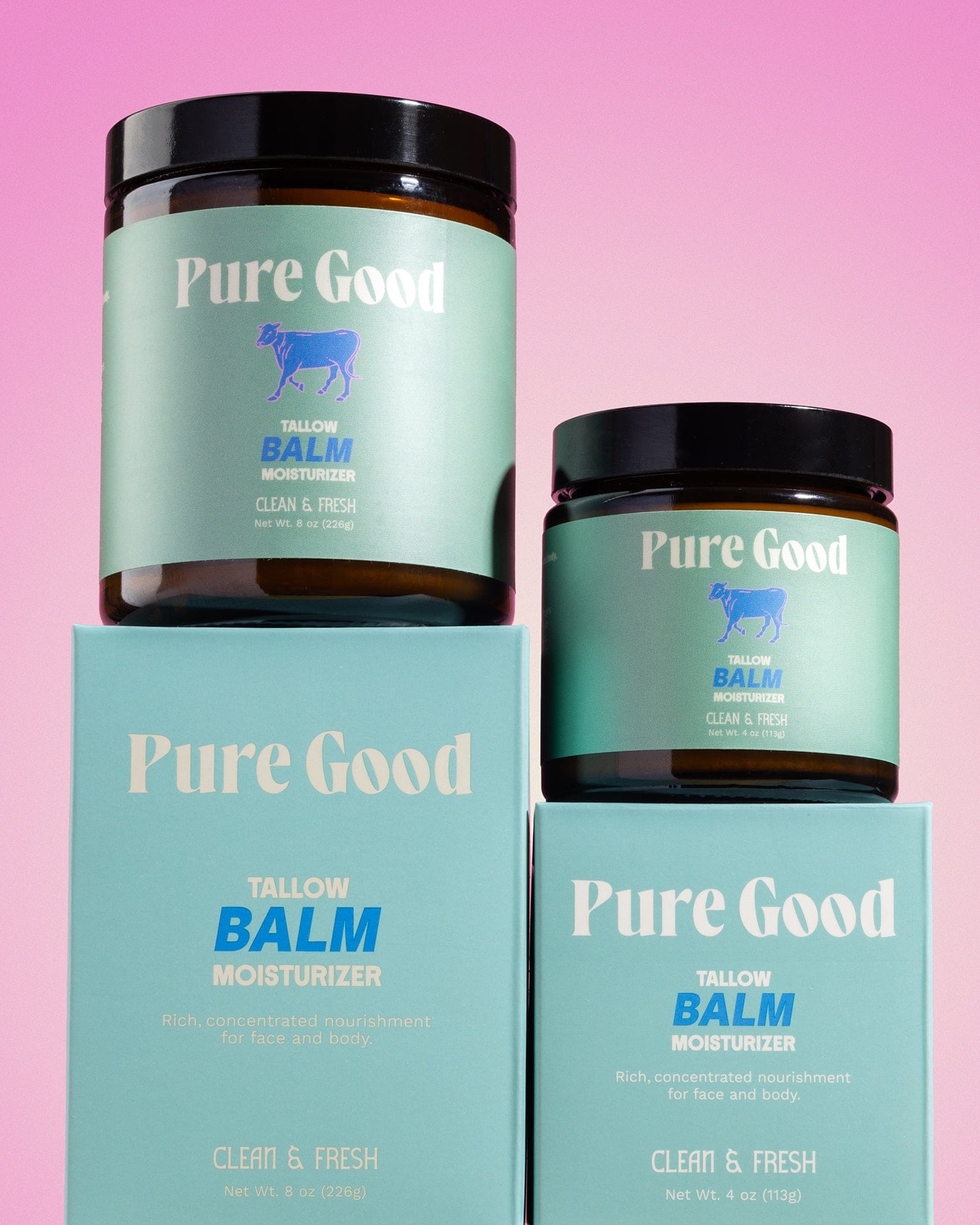Pure Good LLC Whipped Tallow Balm Clean & Fresh Tallow Balm - Cleansing & Acne Prone Skin
