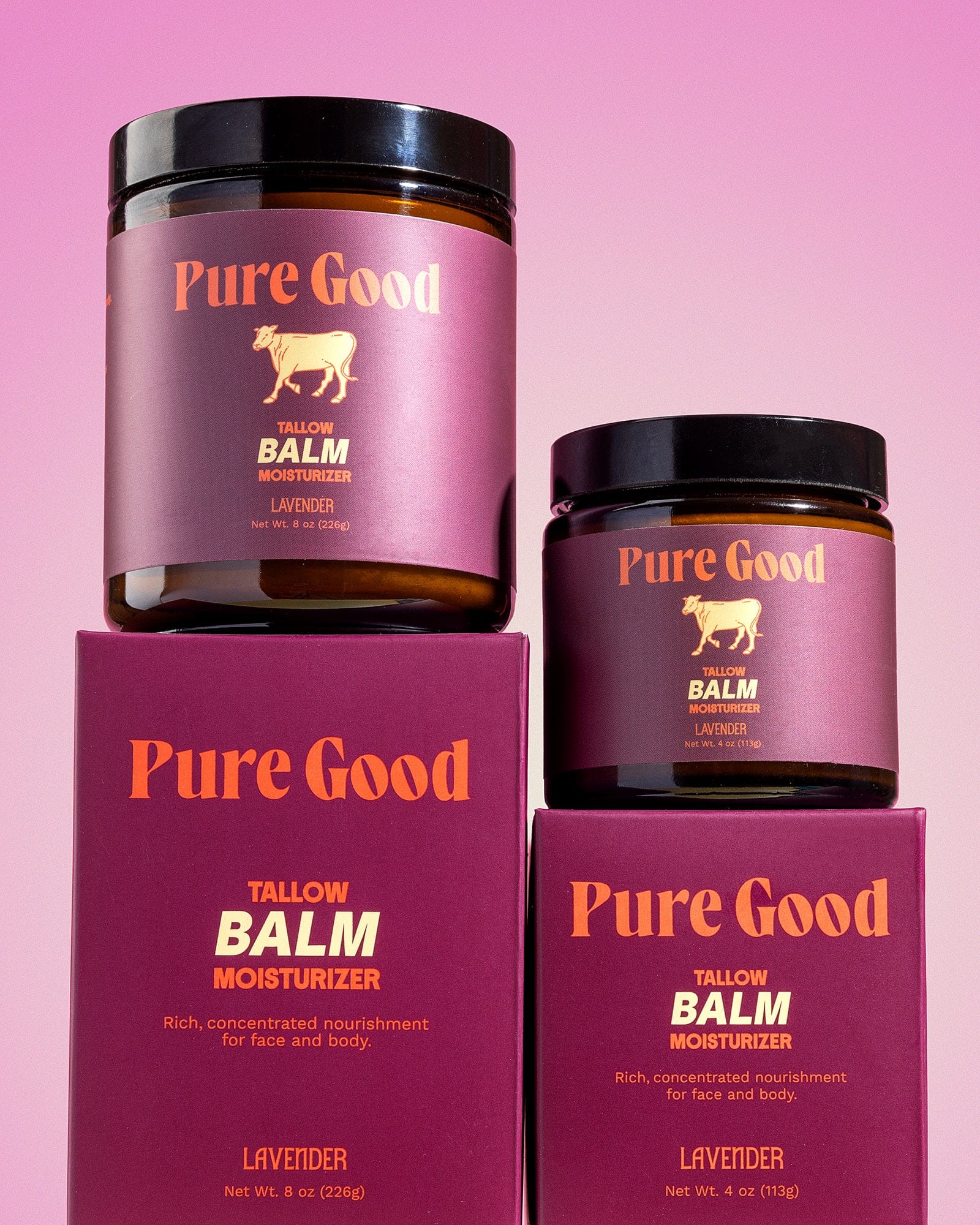 Pure Good LLC Whipped Tallow Balm Lavender Tallow Balm - Calming & Restoring