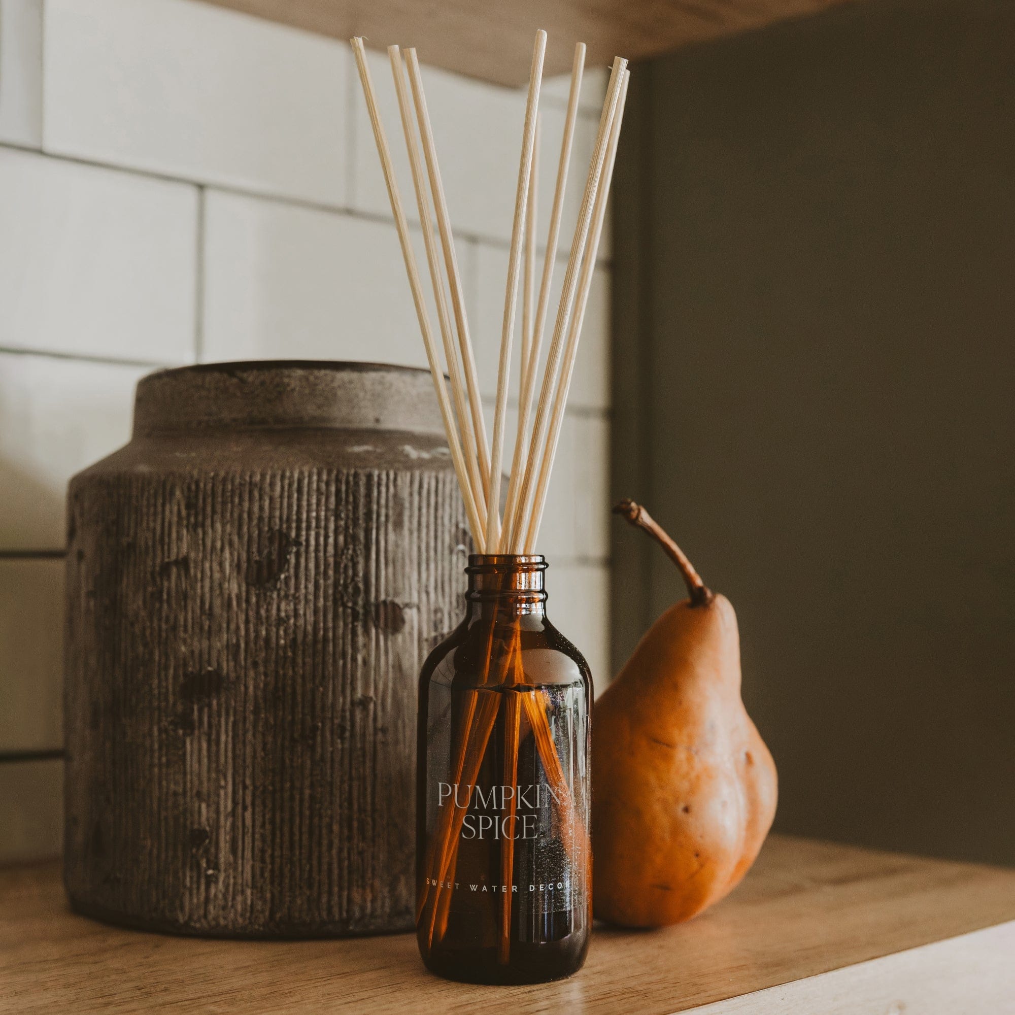 Sweet Water Decor Reed Diffusers Pumpkin Spice Amber Reed Diffuser