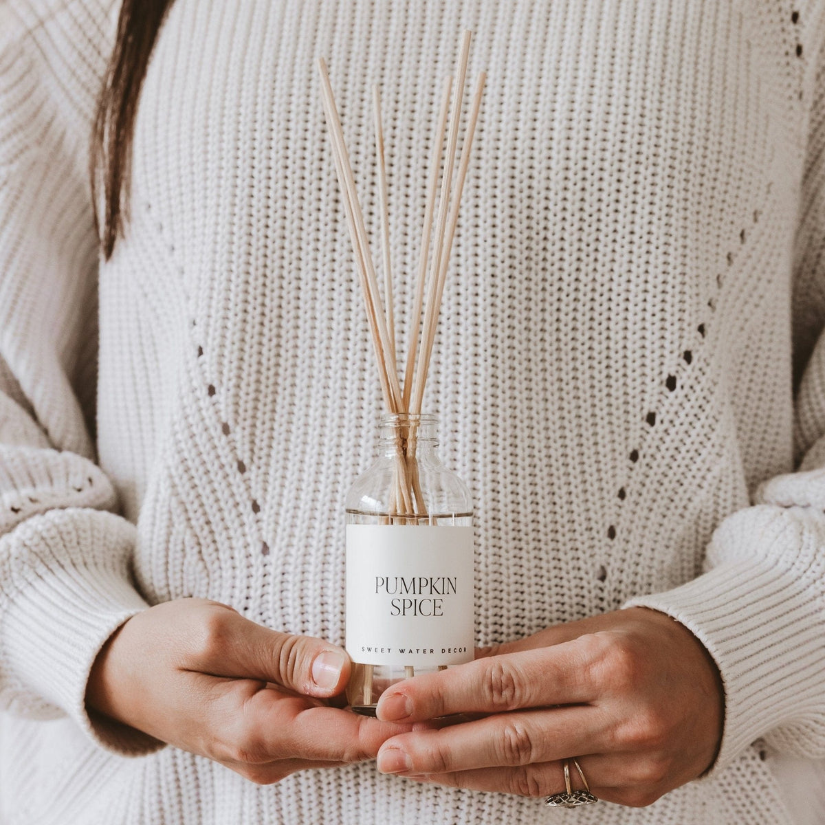 Sweet Water Decor Reed Diffusers Pumpkin Spice Clear Reed Diffuser
