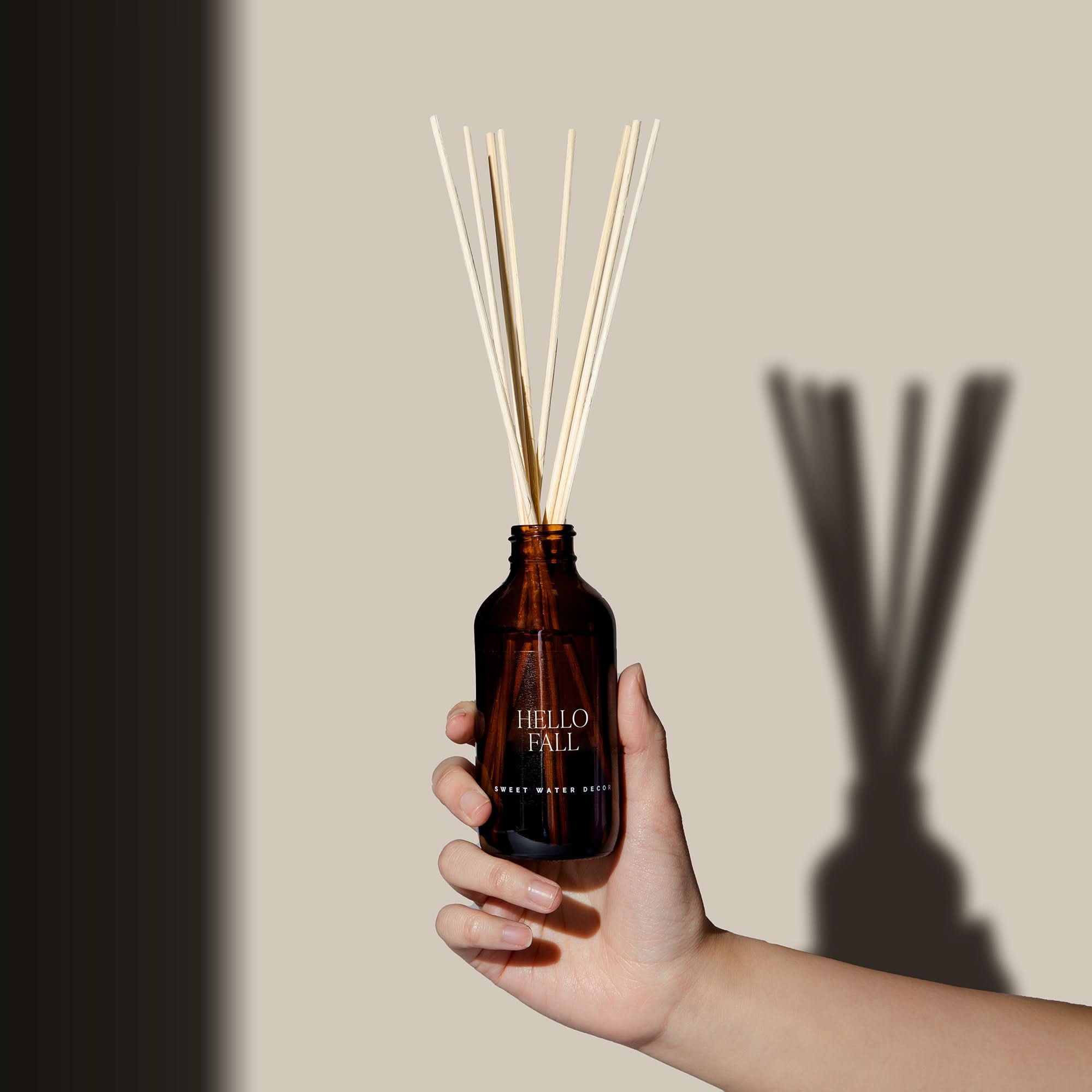 Hello Fall Amber Reed Diffuser - My American Goods