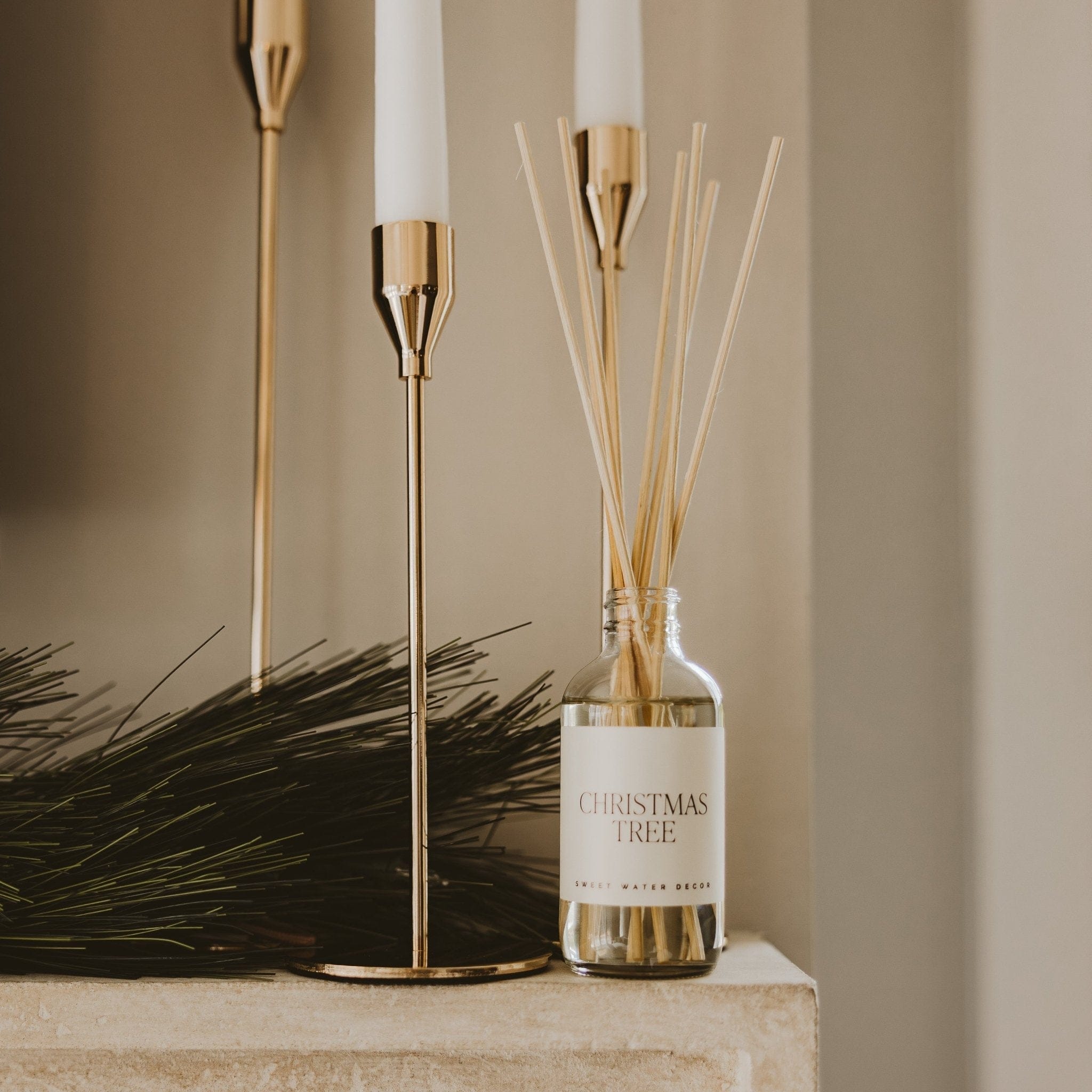 Sweet Water Decor Reed Diffusers Christmas Tree Clear Reed Diffuser