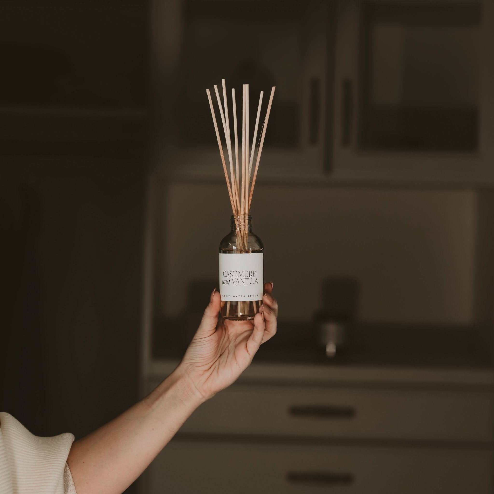 Cashmere and Vanilla Clear Reed Diffuser - My American Goods